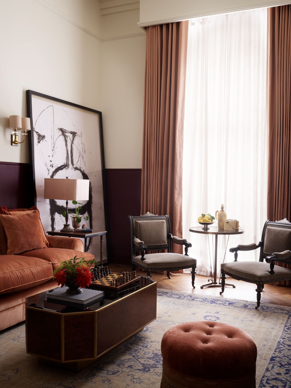 Magistrates' Court lounge in The NoMad London, ideal for networking events with elegant decor.