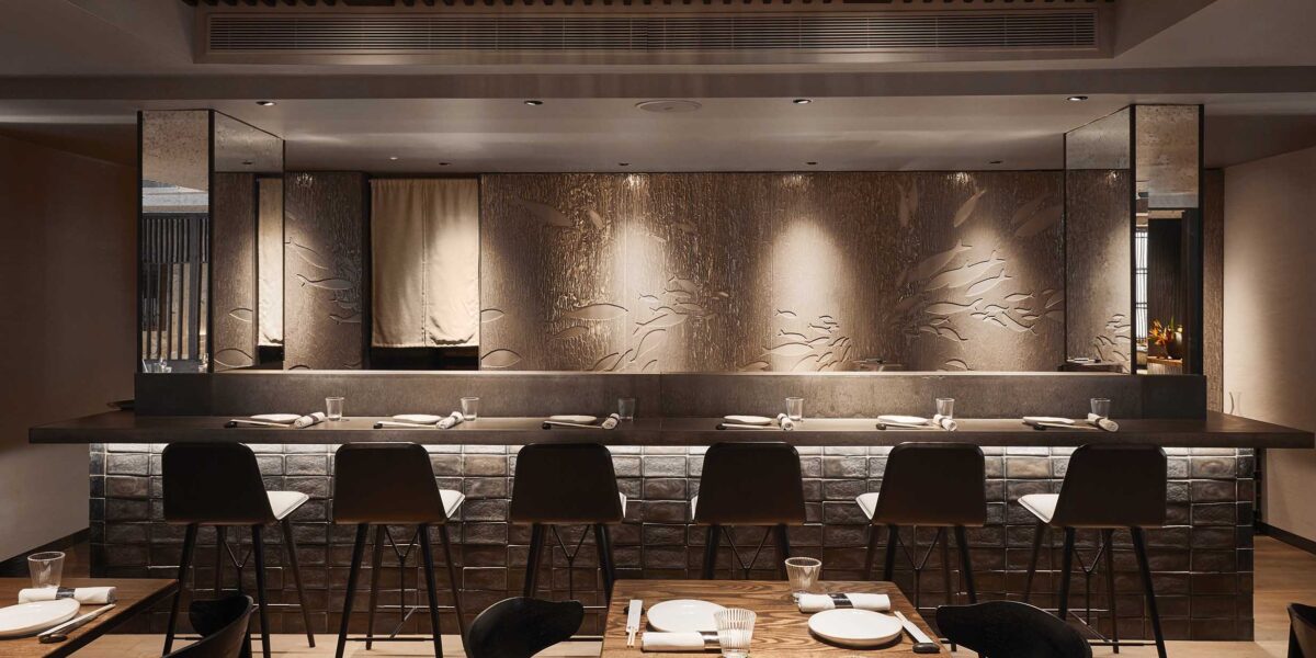 Sleek TOKii restaurant interior in The Prince Akatoki London, ideal for private events.