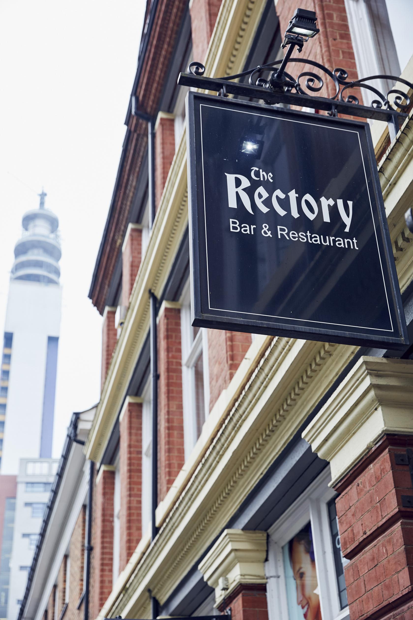 Stylish Rectory Bar & Restaurant venue for events, featuring modern decor and welcoming ambiance.