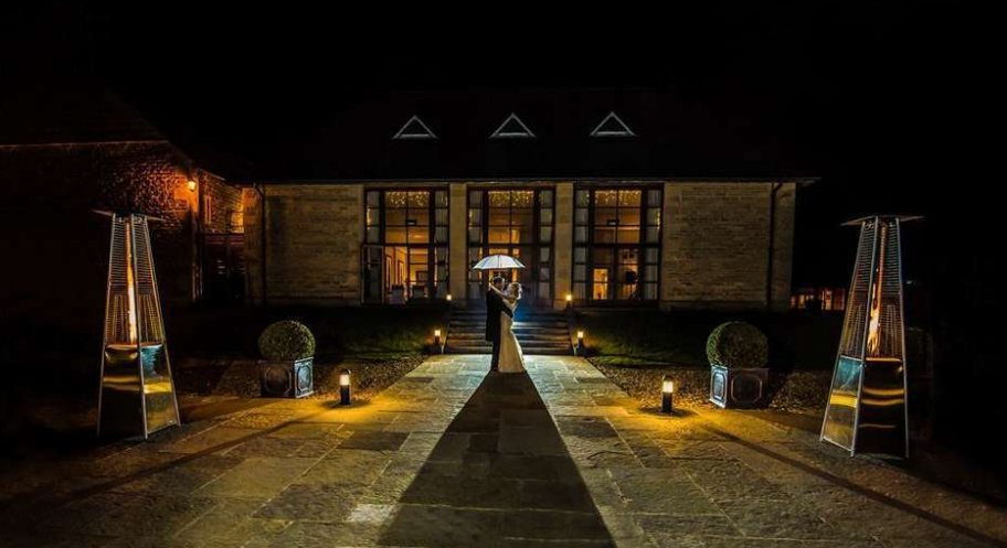 Elegant outdoor pathway at The Kerry Suite, perfect for weddings and upscale events.