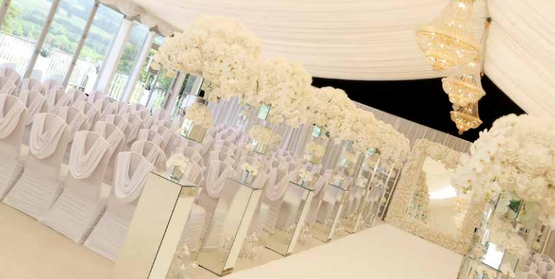 Elegant Garden Pavilion at Mar Hall Resort, perfect for weddings and corporate events.