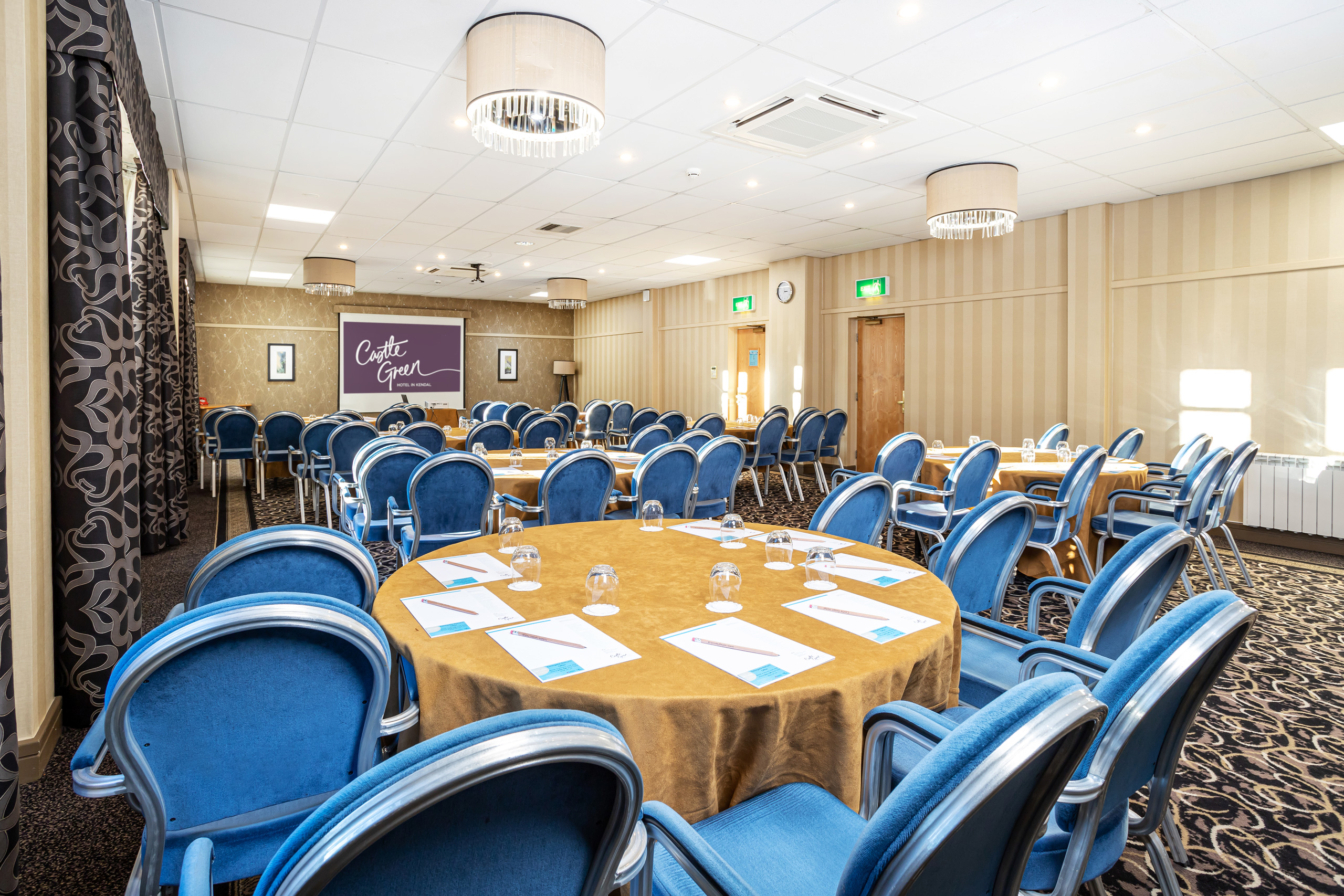 Oak Room at Castle Green Hotel, elegant meeting space for corporate events.
