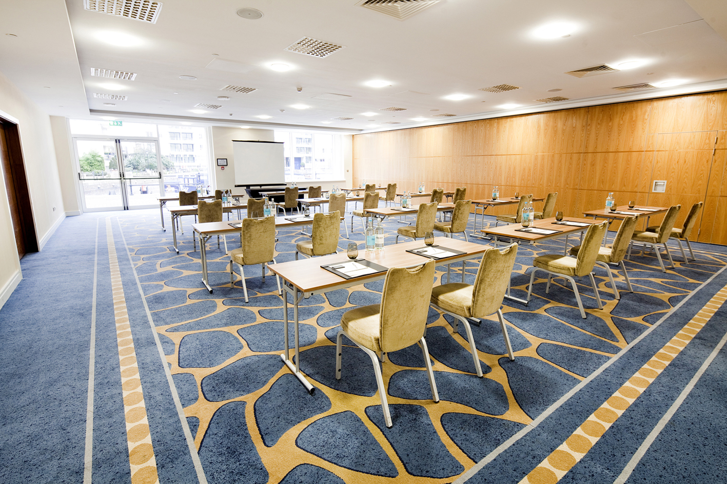 Grand Room 3 at Chelsea Harbour Hotel, modern meeting space for workshops and training.