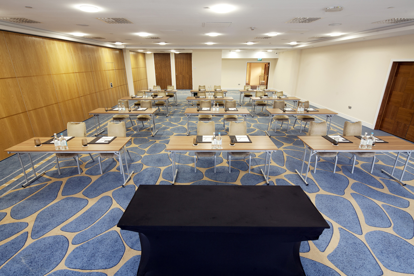 Grand Room 3 at Chelsea Harbour Hotel, classroom setup for workshops and training sessions.