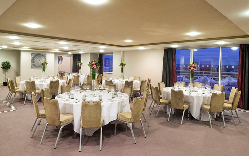 Bridges Suite at Chelsea Harbour Hotel, elegant event space for banquets and meetings.