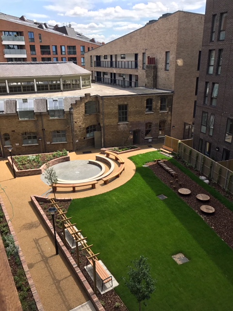Lecture Hall at Tab Centre with circular seating, ideal for outdoor meetings and workshops.