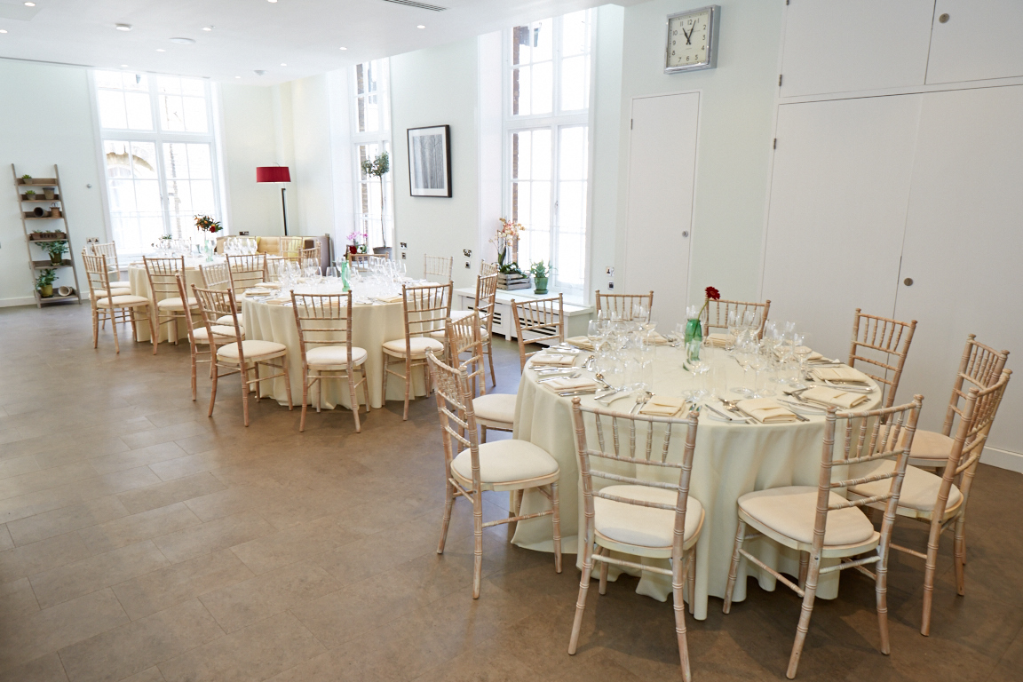 Elegant event space at The Green House, ideal for corporate meetings and receptions.