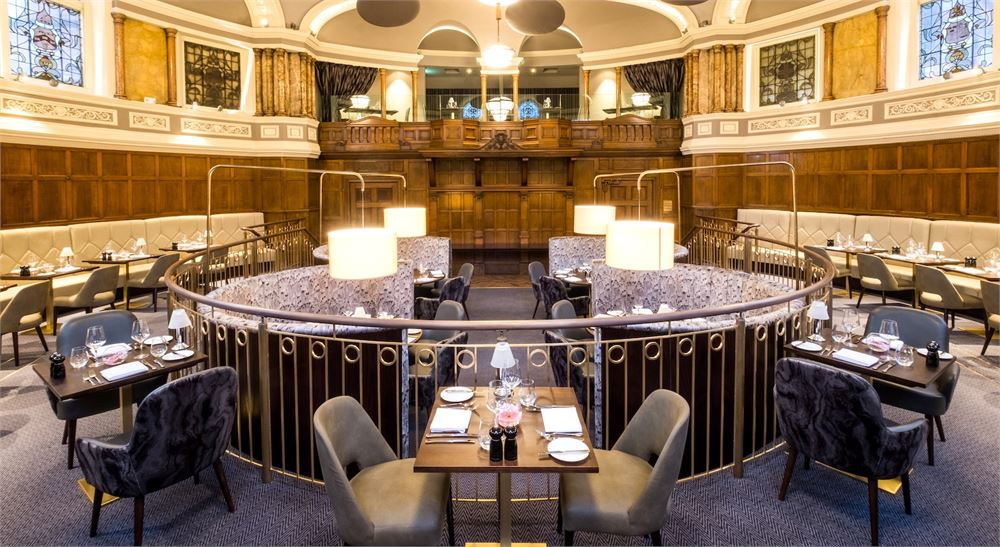 Council Room at Hotel Indigo Durham, elegant decor for corporate dinners and upscale events.