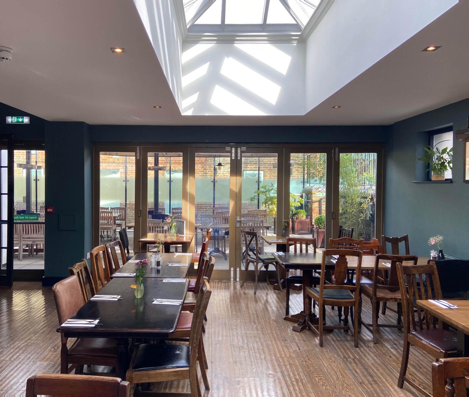 Versatile meeting space in The Crown and Greyhound, ideal for events and gatherings.