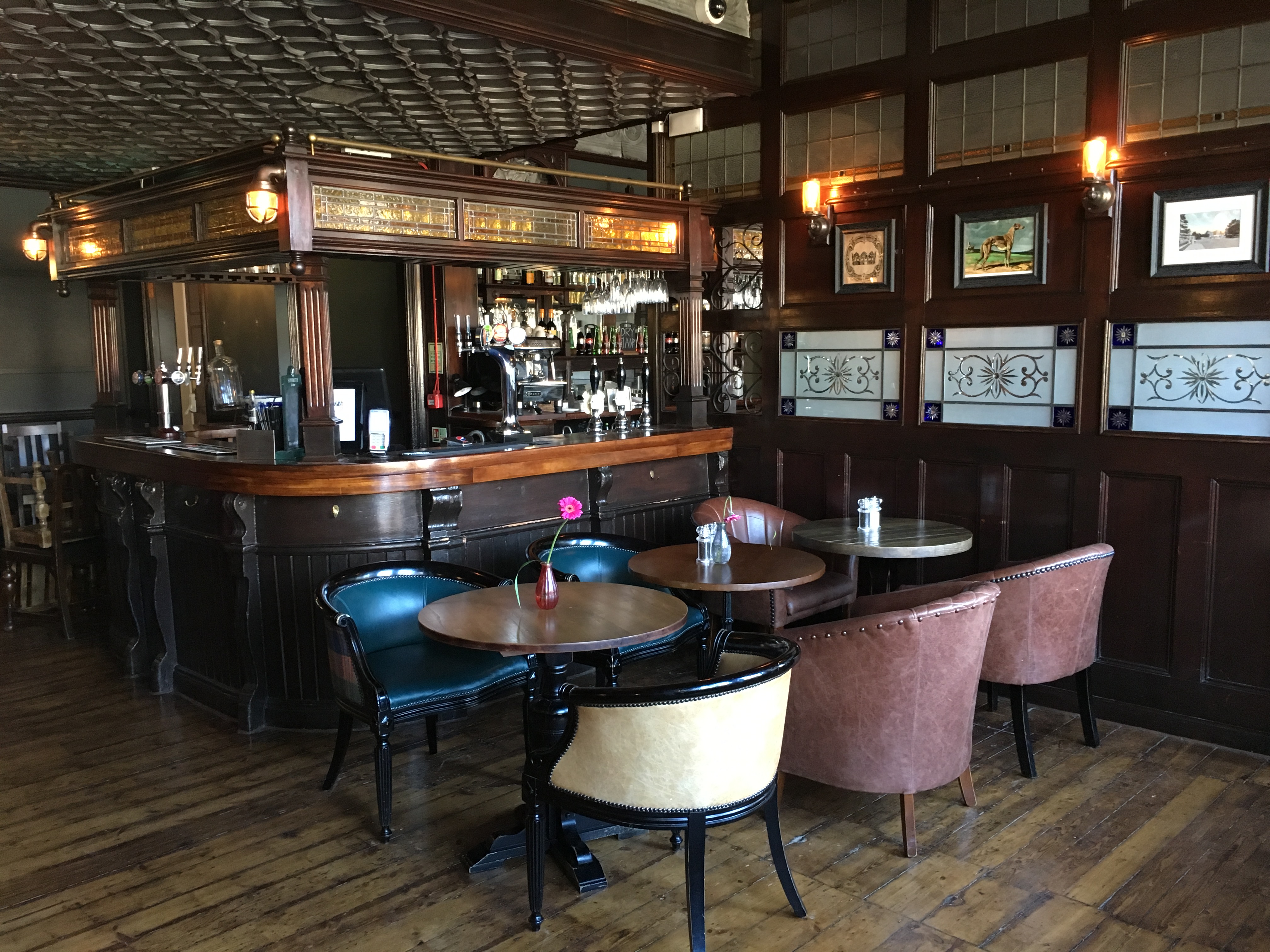 Charming Billiards Room bar with vintage decor for networking events and gatherings