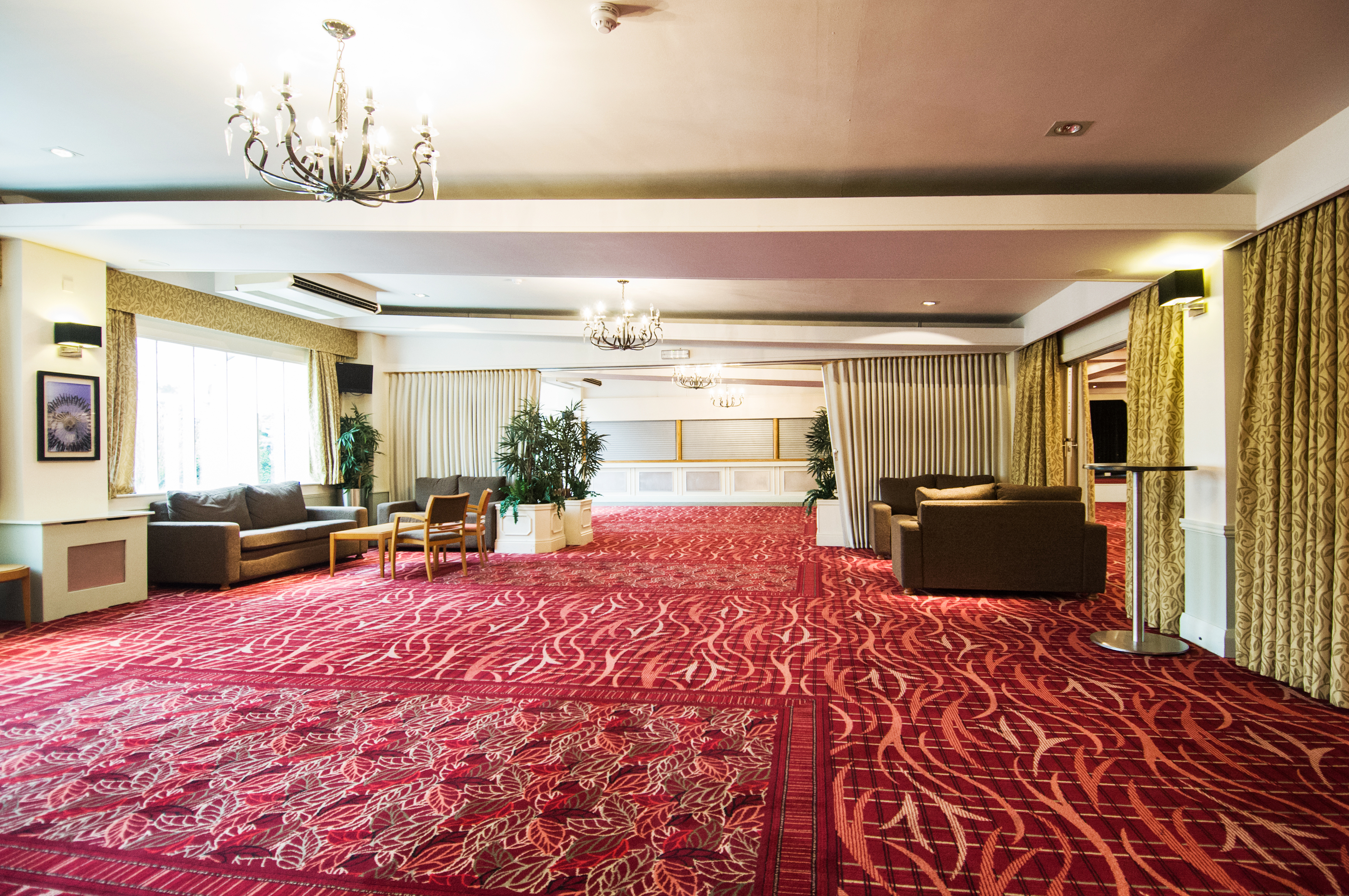 Tower Suite at Drayton Manor Hotel, elegant decor for events and meetings.