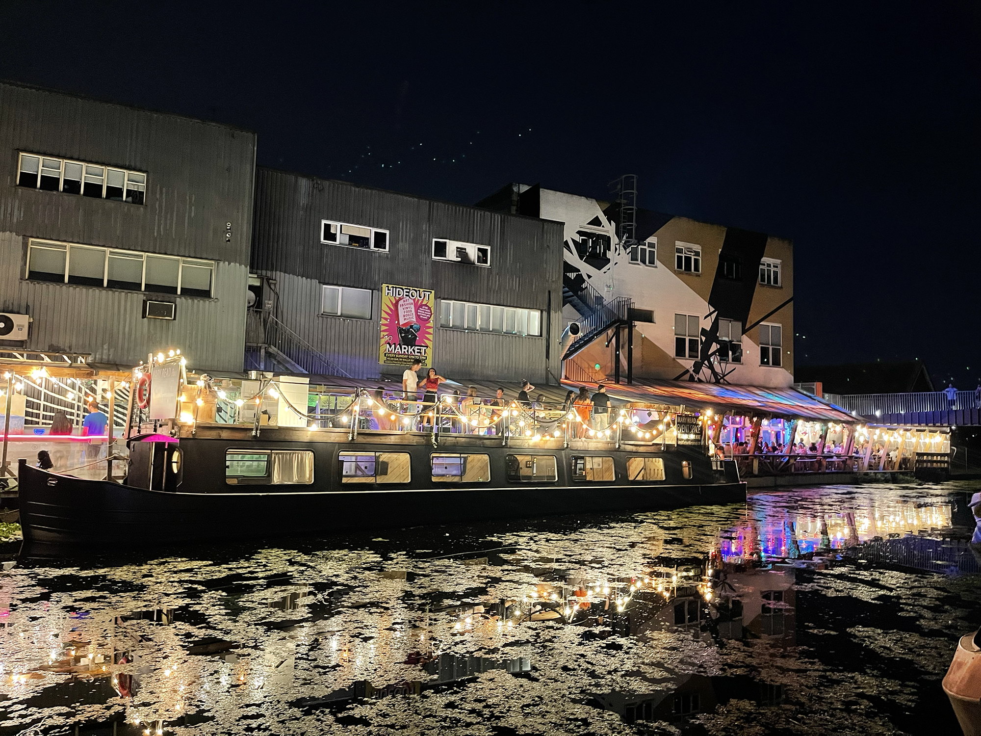 Mary Read Boat at Studio 9294, vibrant waterfront venue for evening events.