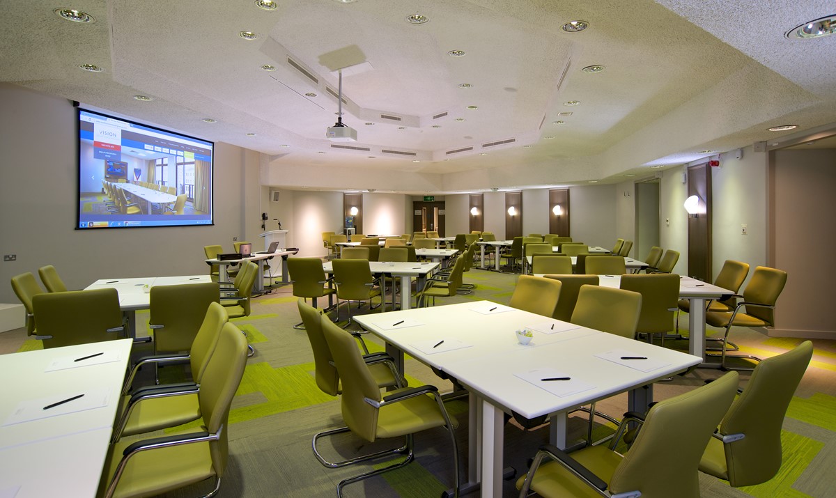 Central Hall at The View Hotel, Eastbourne - versatile meeting space with natural light.