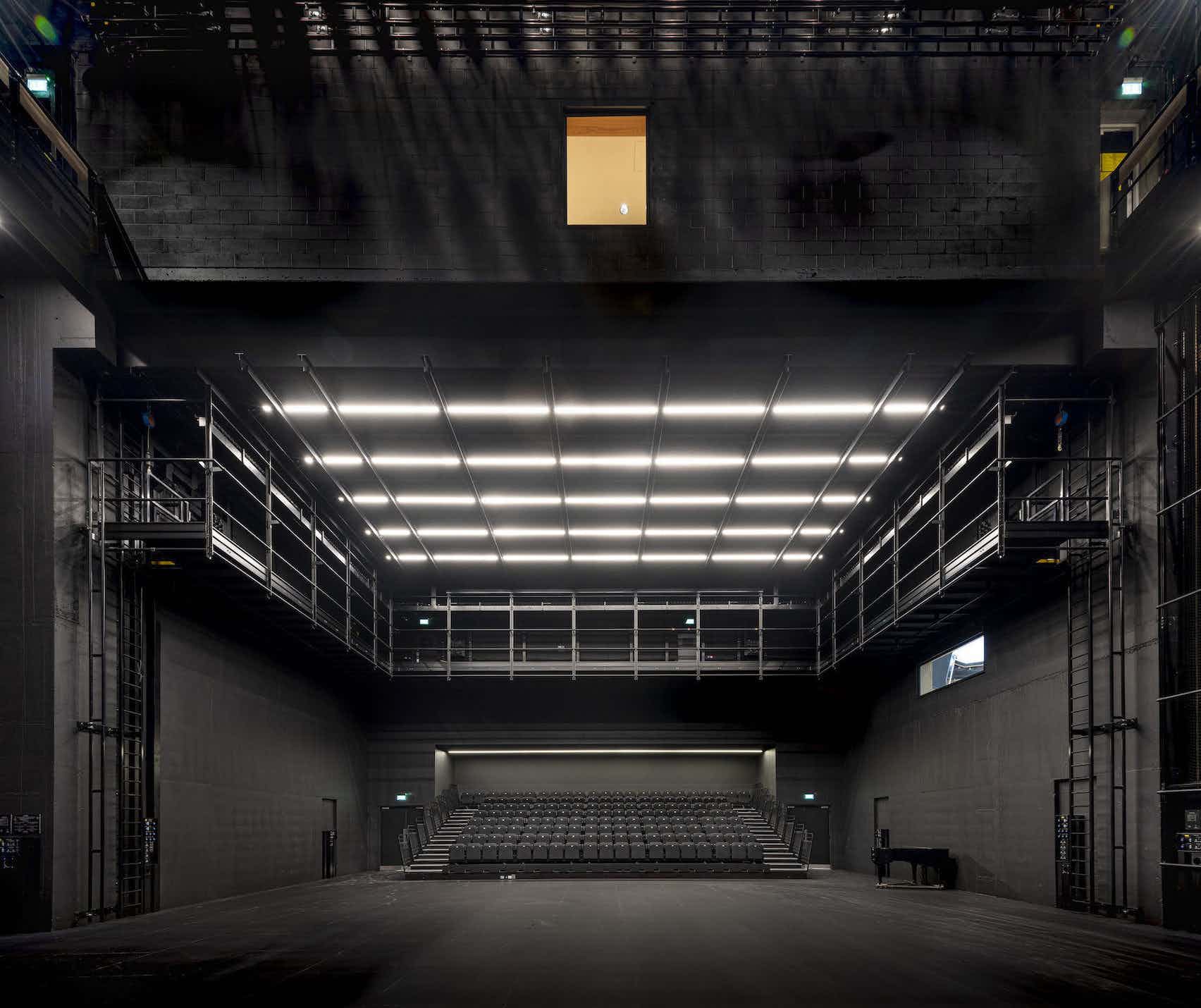 Spacious industrial event venue at English National Ballet, ideal for conferences and performances.