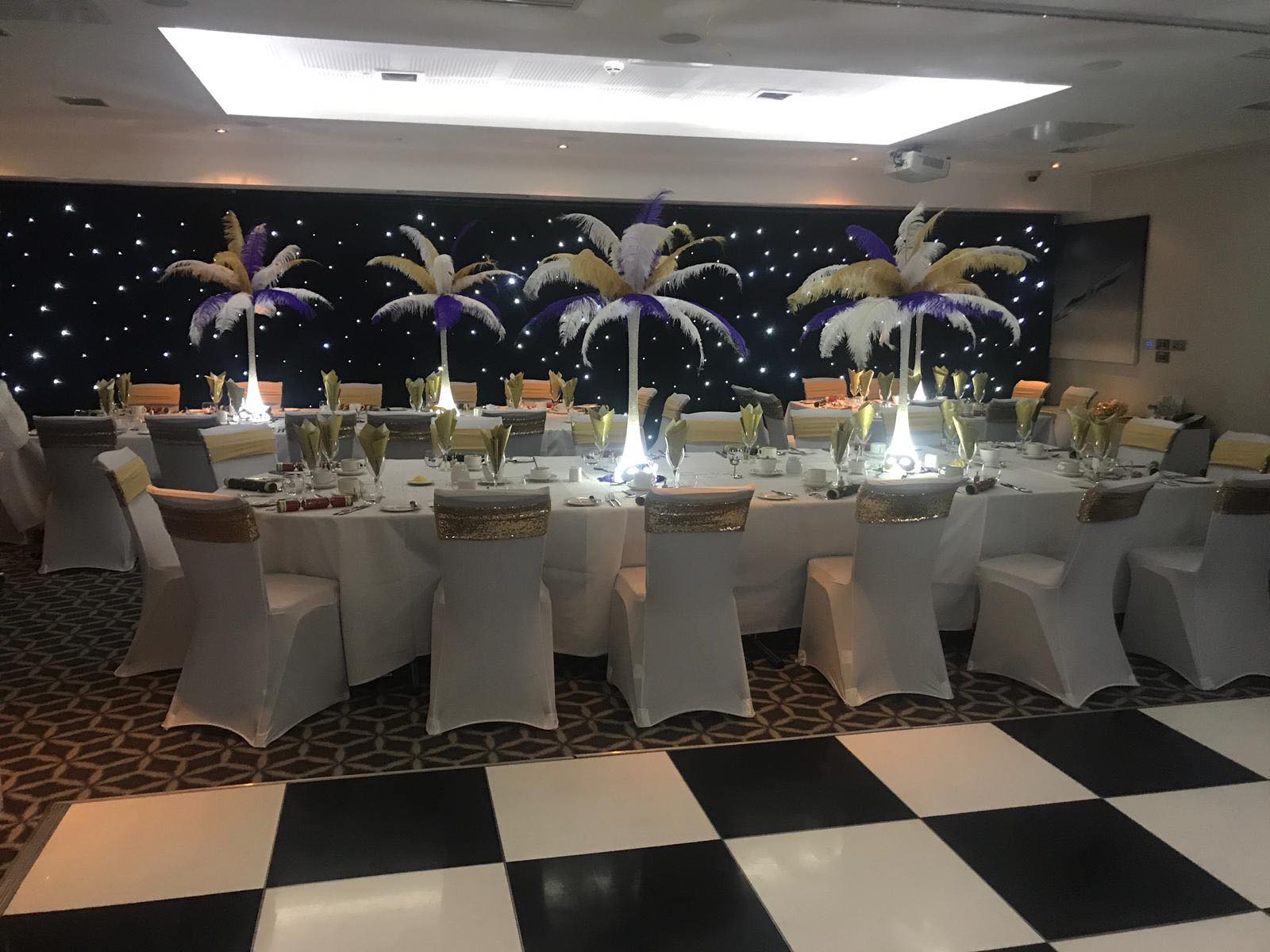 Ambassador Suite at Holiday Inn Southend, elegant banquet room for gala events.