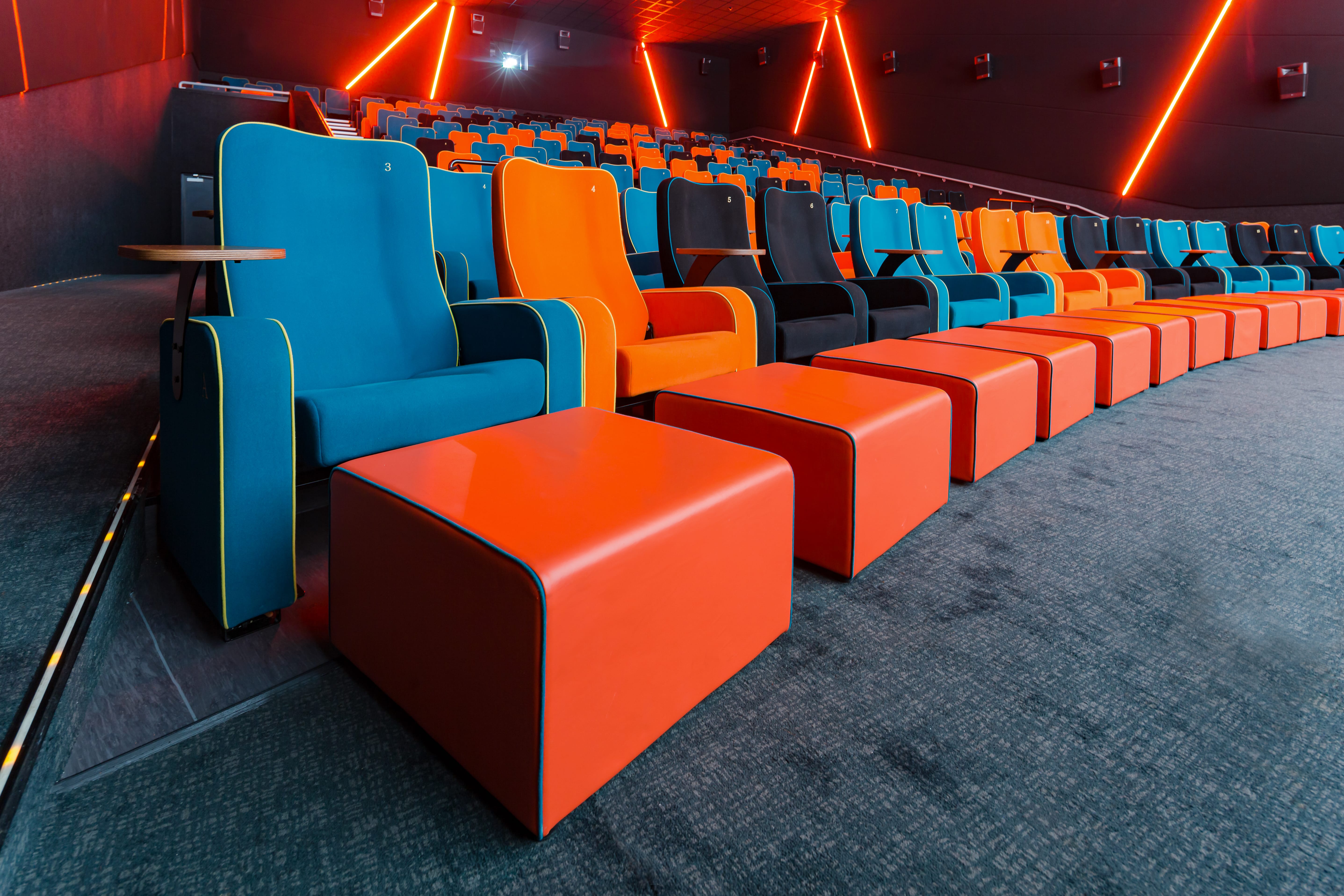 Modern theater seating in The Light Cinema Stockport for engaging presentations and film screenings.