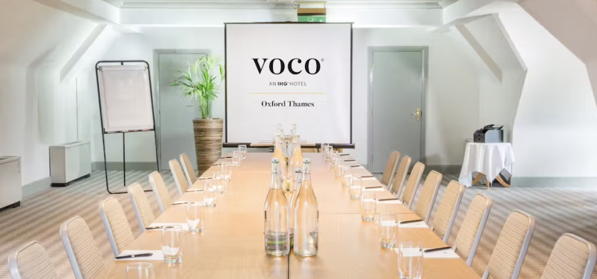 Little Barn meeting room at voco™ Oxford Thames Hotel, ideal for corporate events.