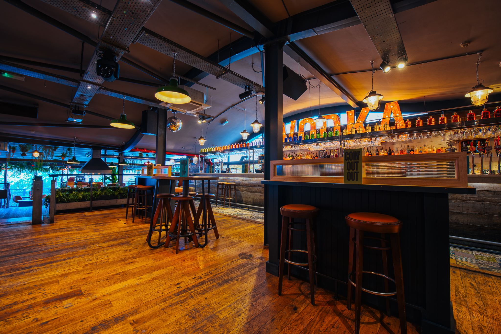 Stylish bar venue in Revolution Aberdeen, ideal for networking events and gatherings.