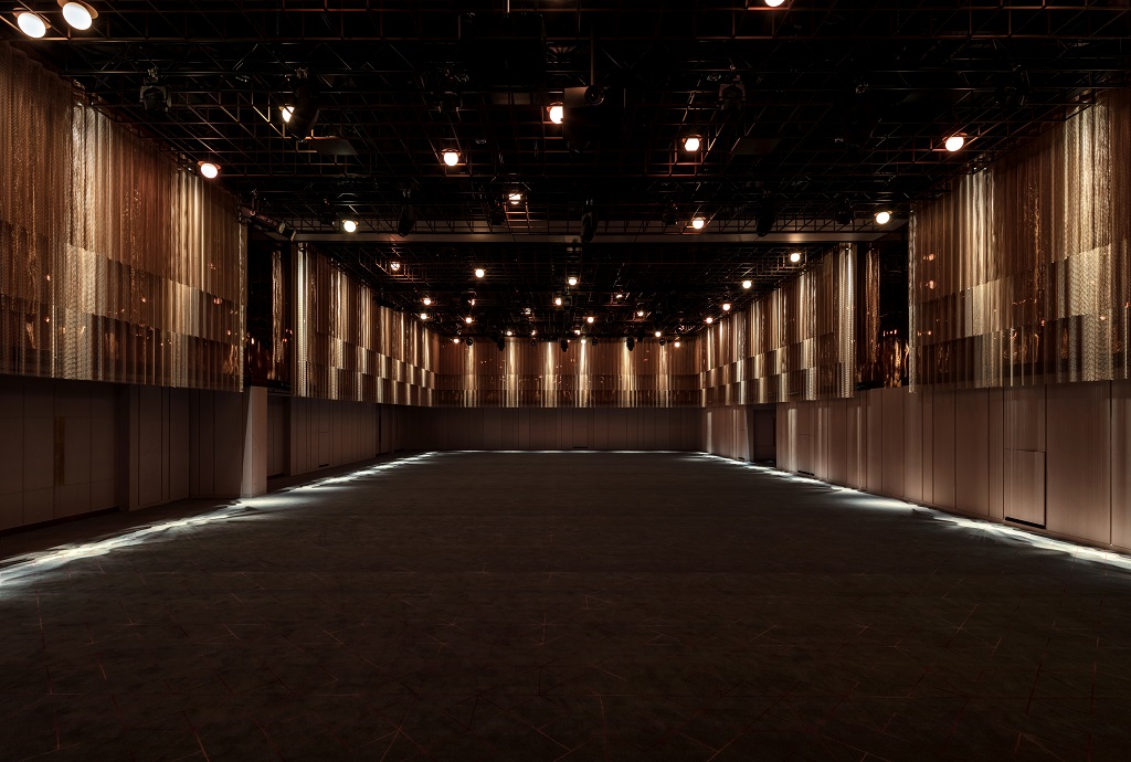 Spacious modern ballroom venue in The Londoner for events and meetings.