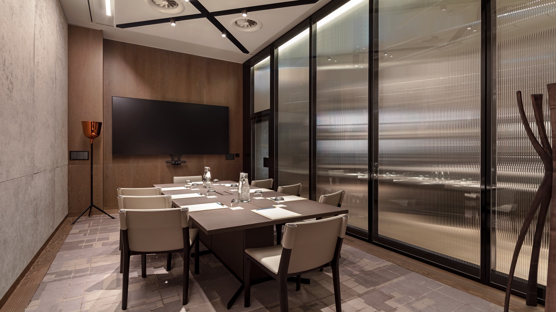 Modern meeting room at Somerset House, featuring sleek furnishings for professional gatherings.