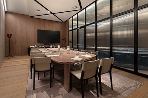Modern meeting room at Serpentine Galleries, ideal for professional events and presentations.