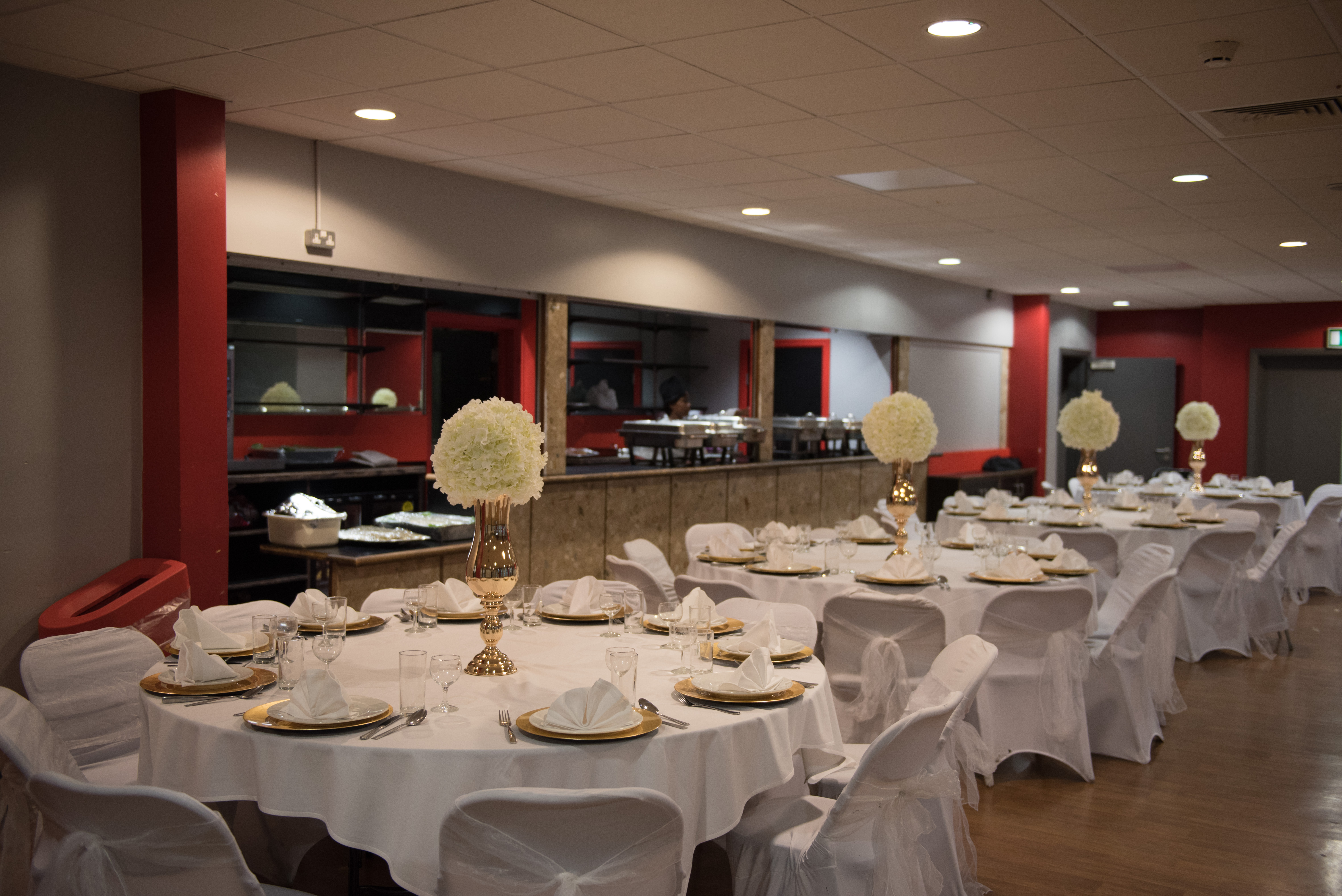 Elegant banquet setup in Masefield Suite, perfect for weddings and corporate events.