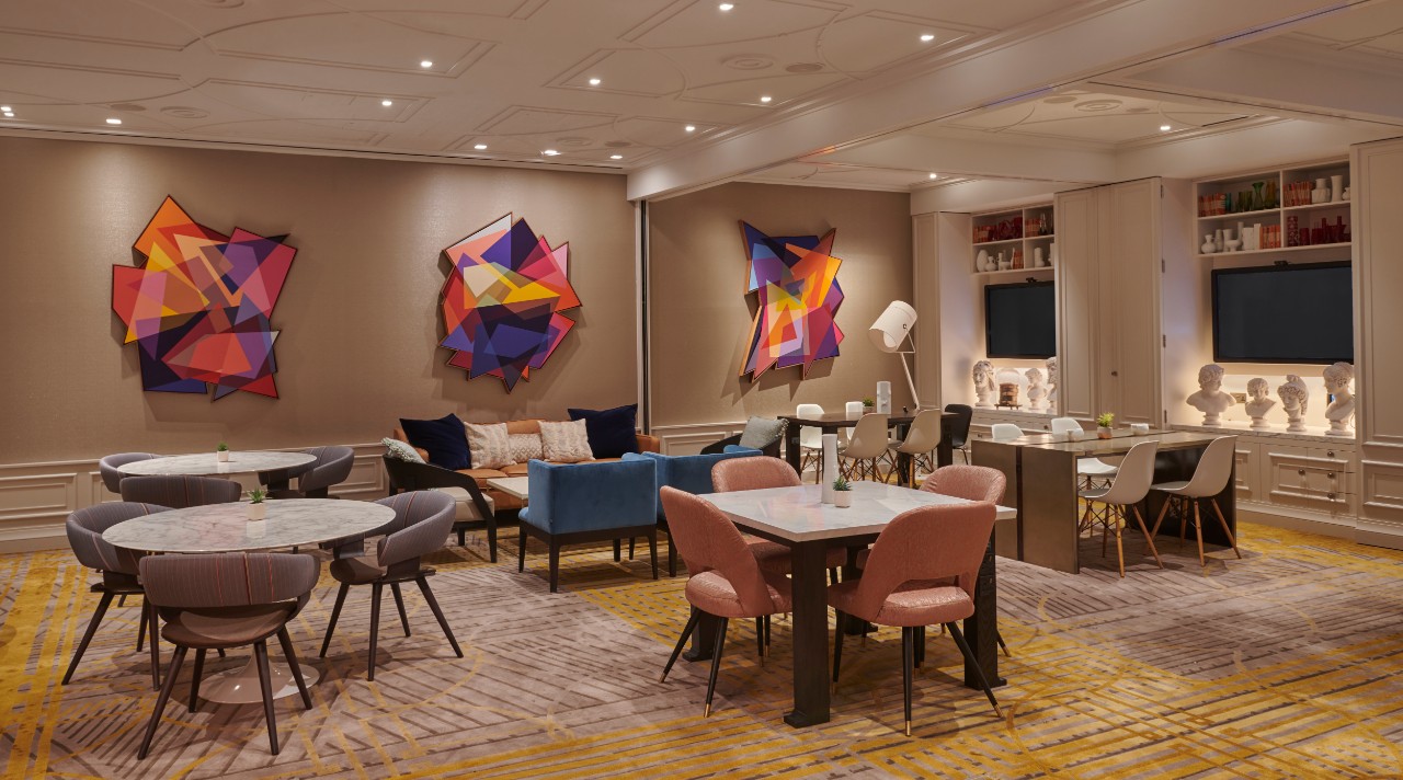 Modern meeting space at Grace & Favour, Great Scotland Yard Hotel for workshops and gatherings.