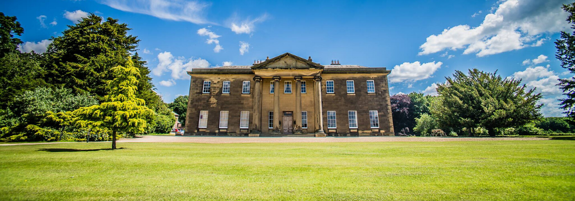 Historic Rise Hall venue with grand façade, ideal for upscale events and meetings.