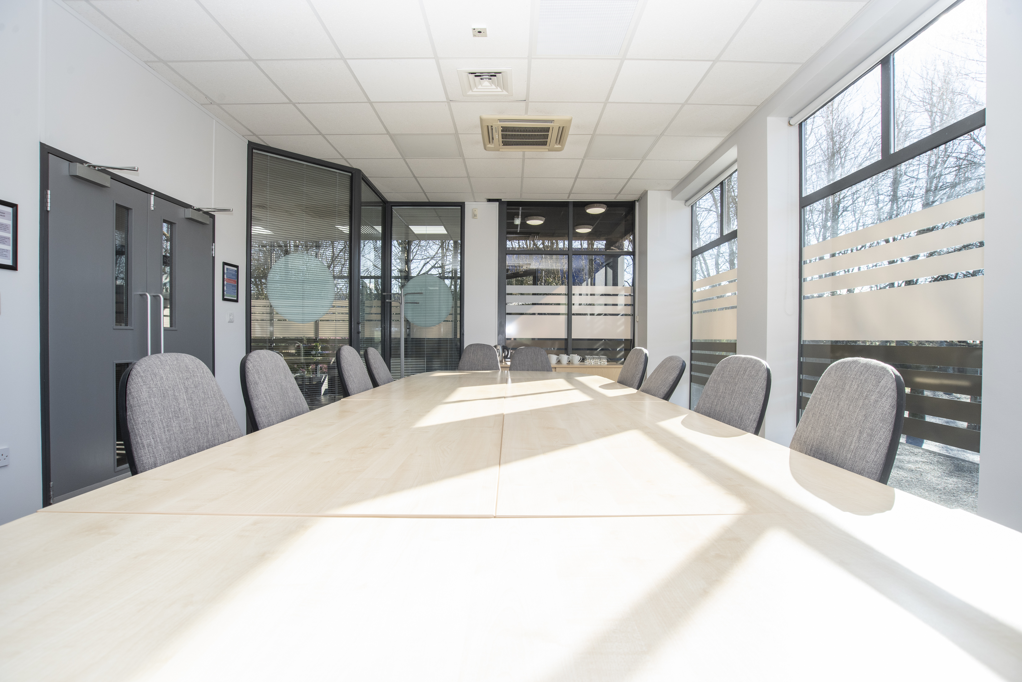 Modern conference room with ergonomic chairs for productive meetings at Metropolitan House.
