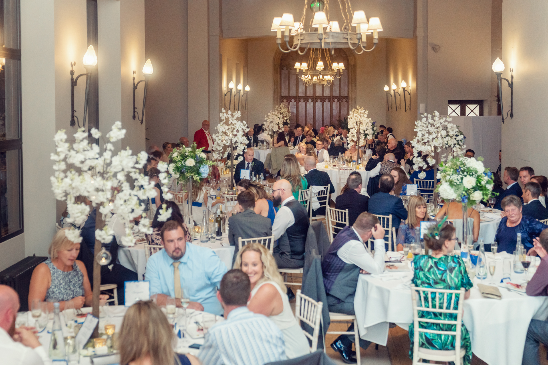 Elegant banquet setting at Repton Hall, Ashridge House for formal events and networking.