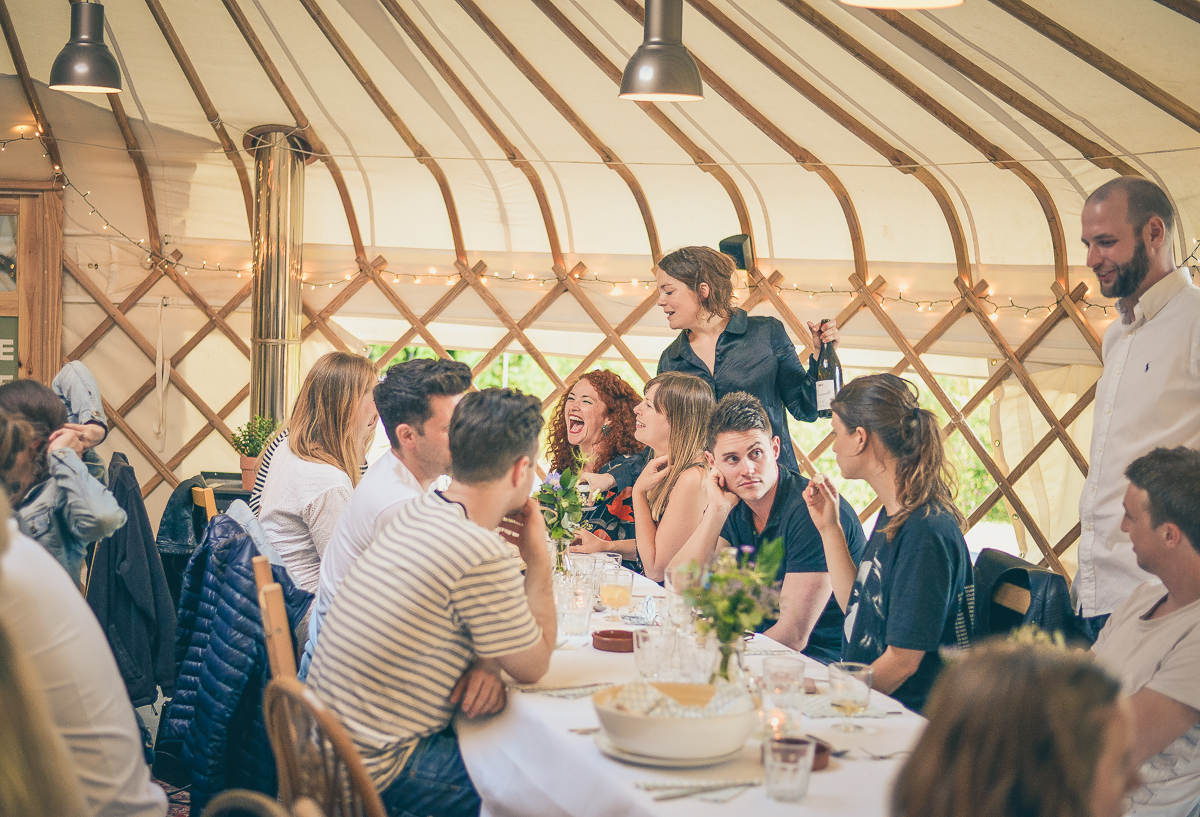 Yurt Cafe in St Katharine's: cozy yurt for weddings and corporate retreats.
