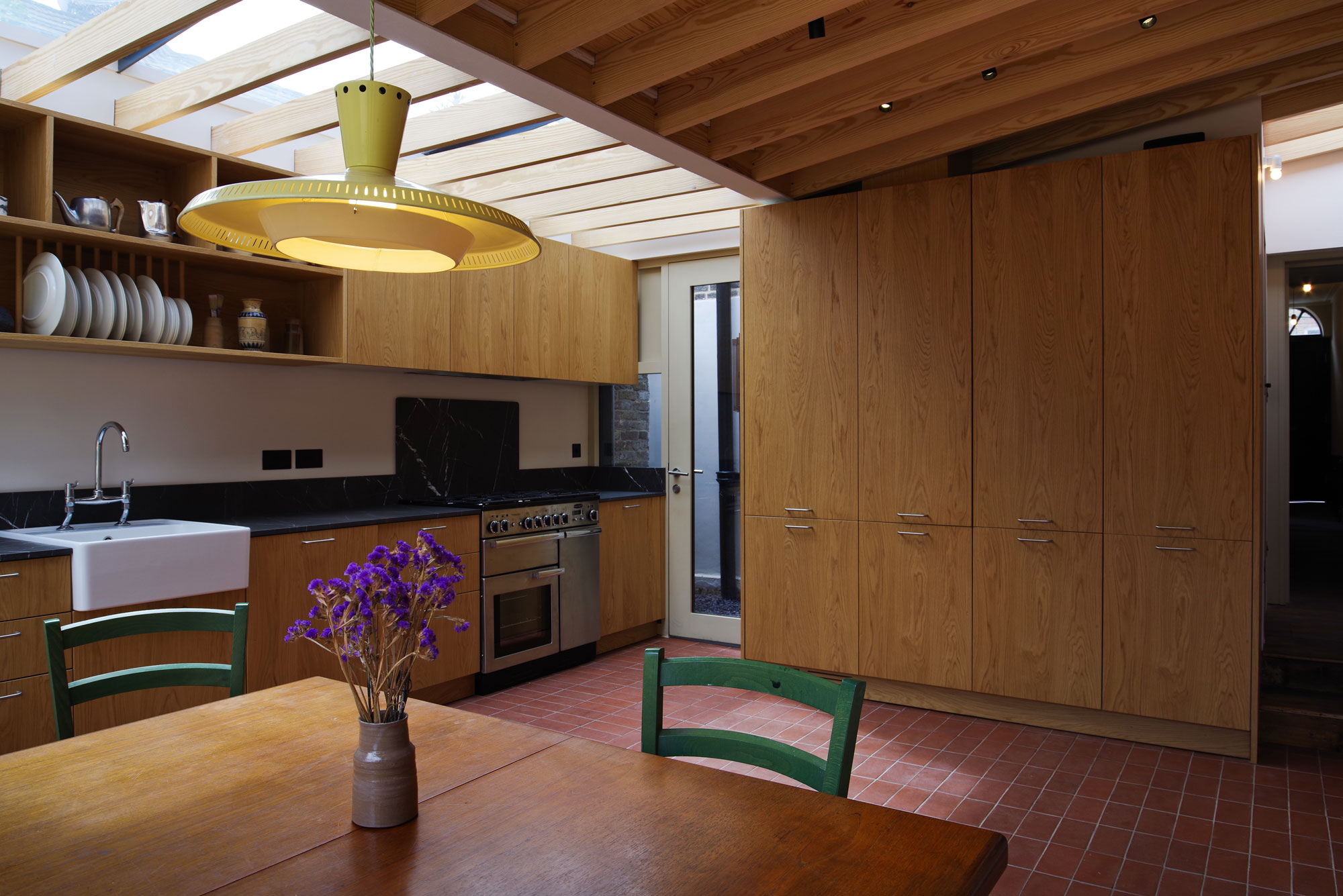 Modern kitchen in Van Gogh House, perfect for intimate gatherings and cooking classes.