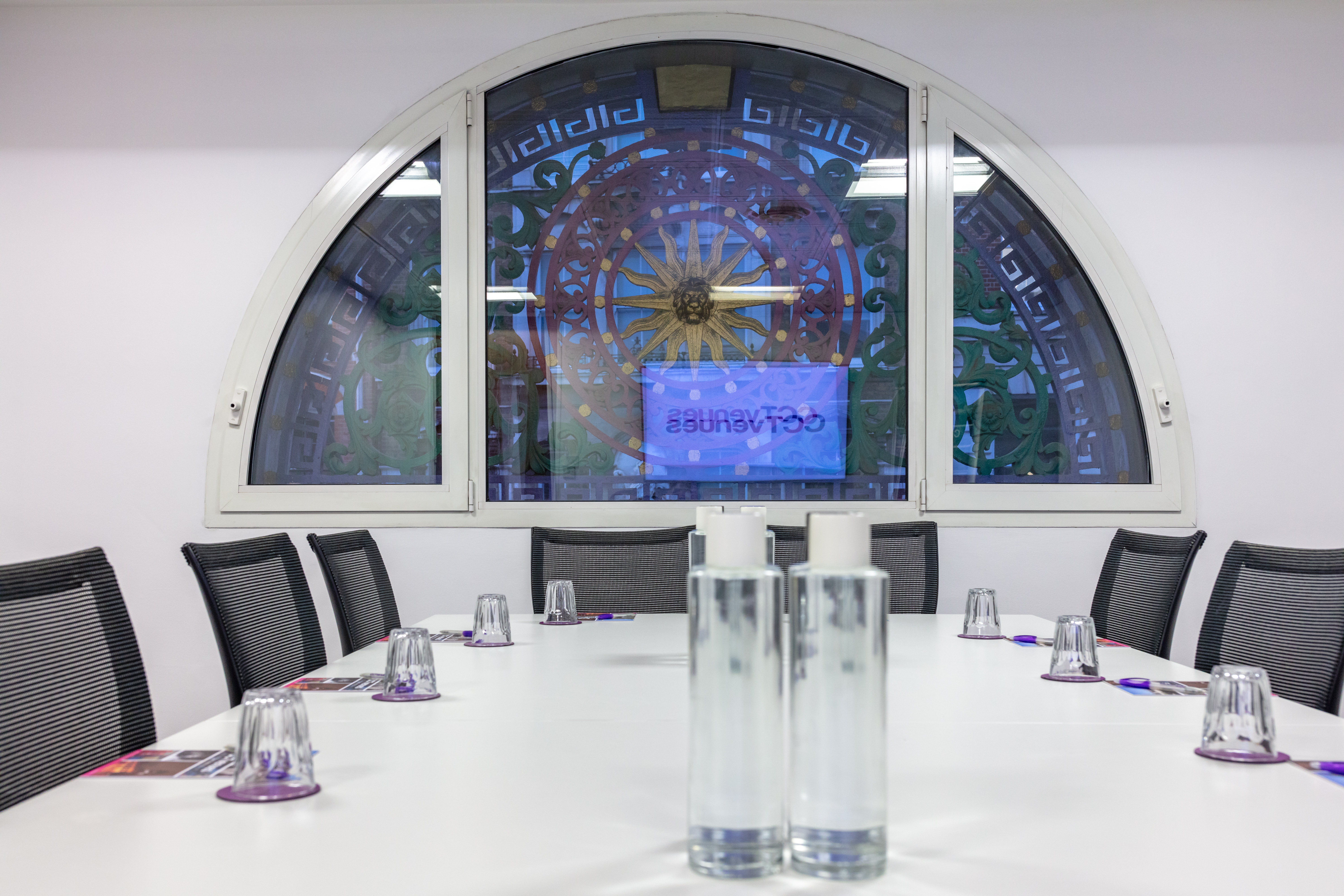 Meeting Room 1 at CCT Venues - Smithfield, oval table, professional gathering space.