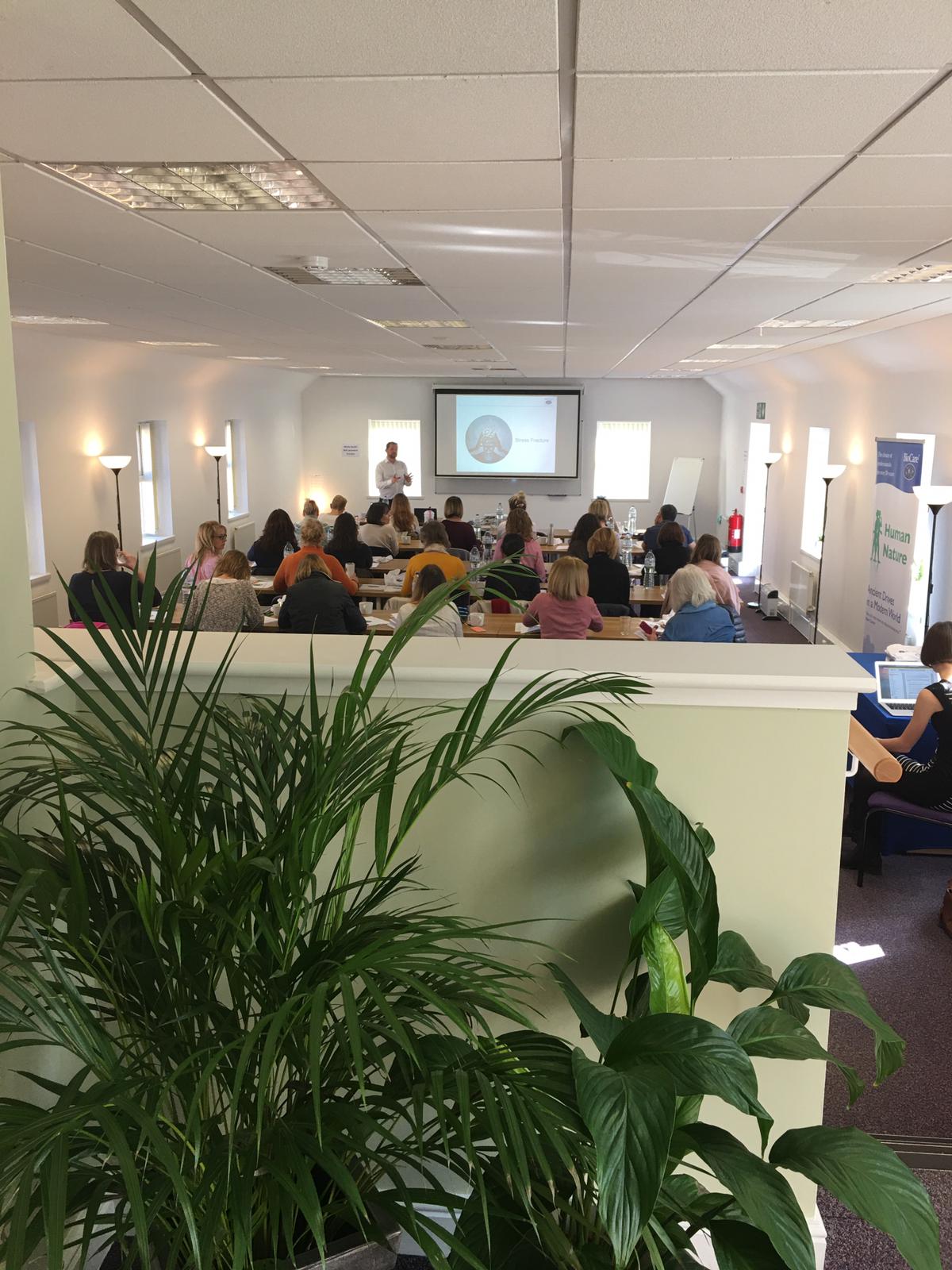 Conference room in North Yorkshire, modern layout for presentations and networking.