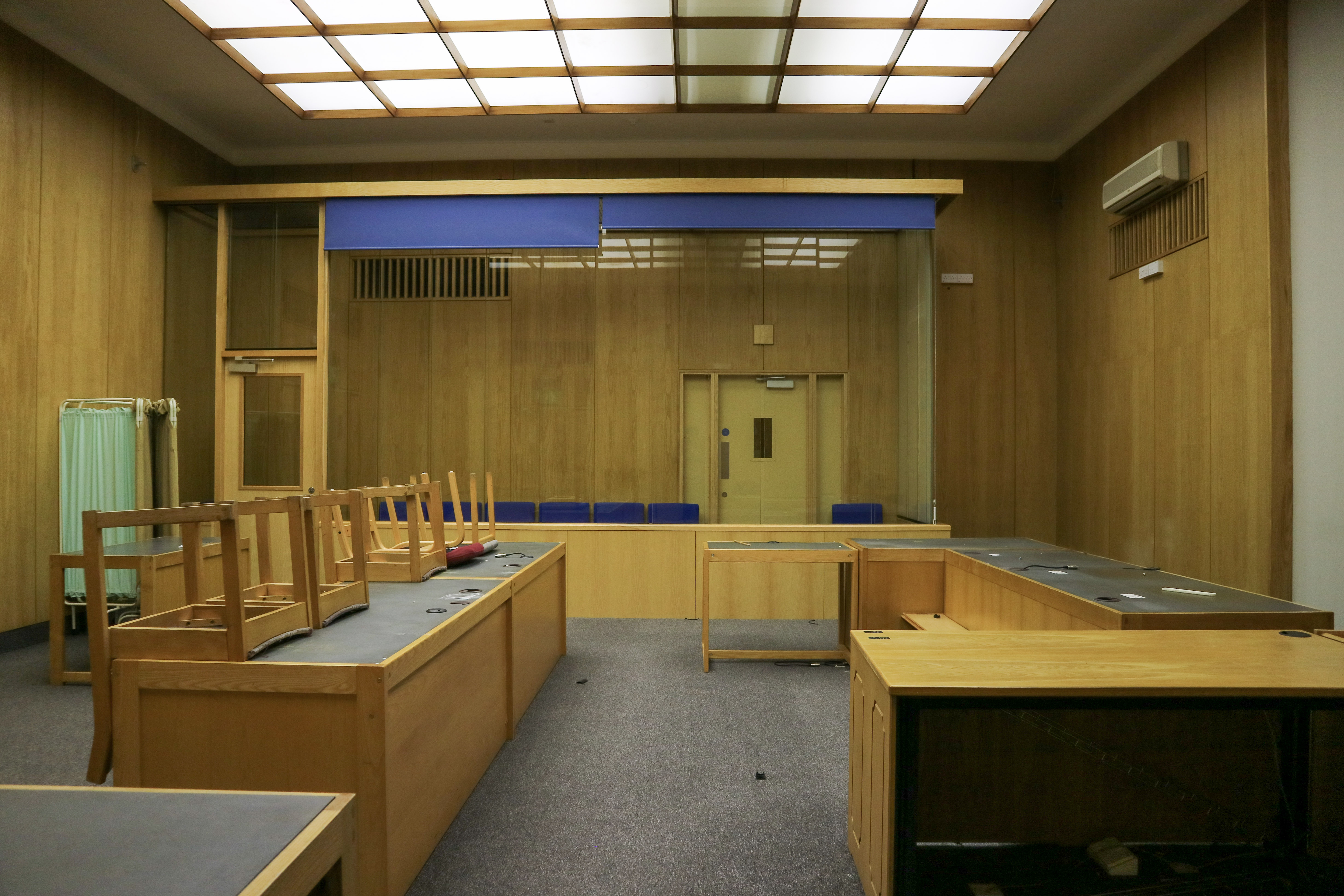 Camberwell Green Magistrate's court with wooden paneling for events and legal workshops.