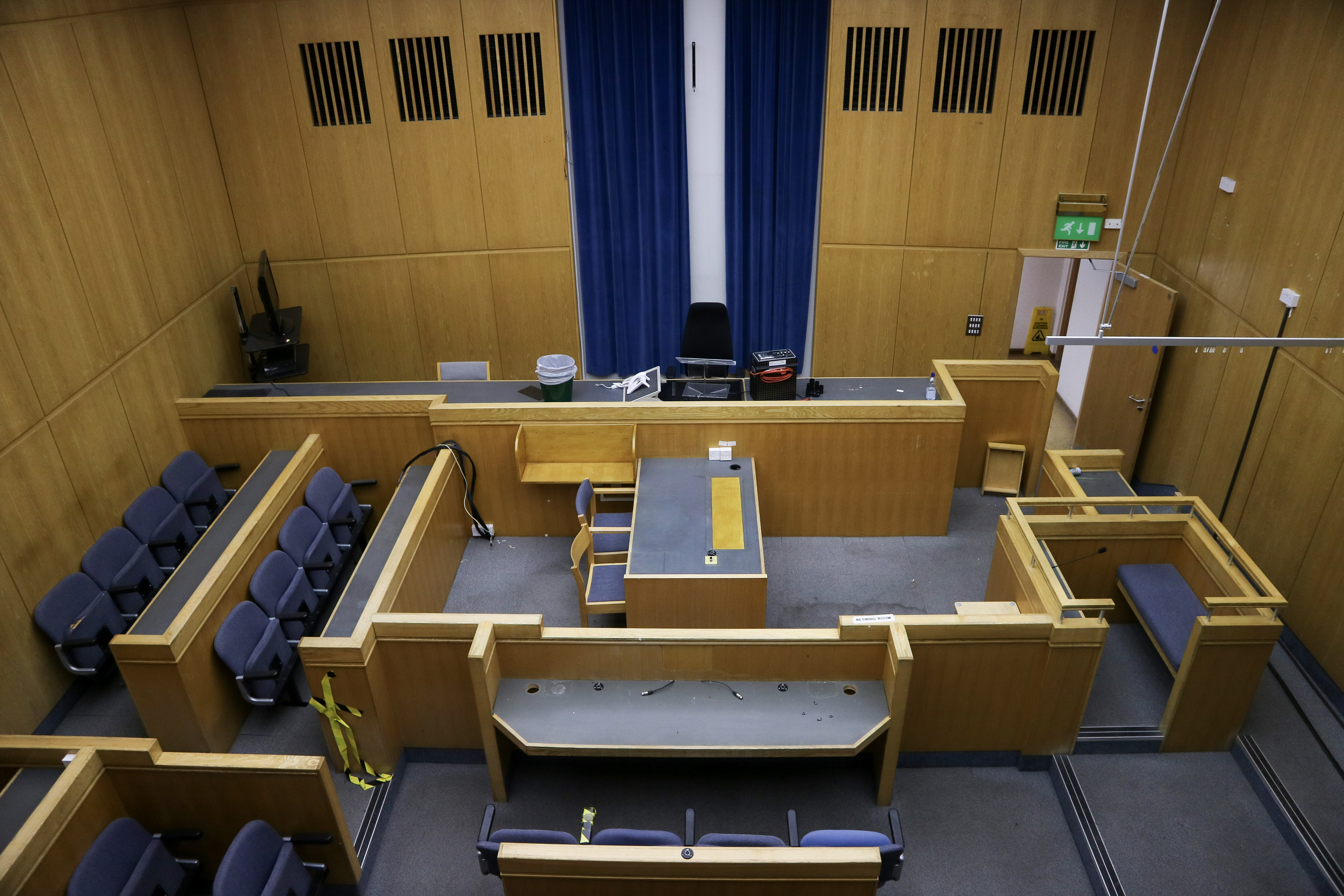 Camberwell Green Magistrate's court with tiered seating for formal events.