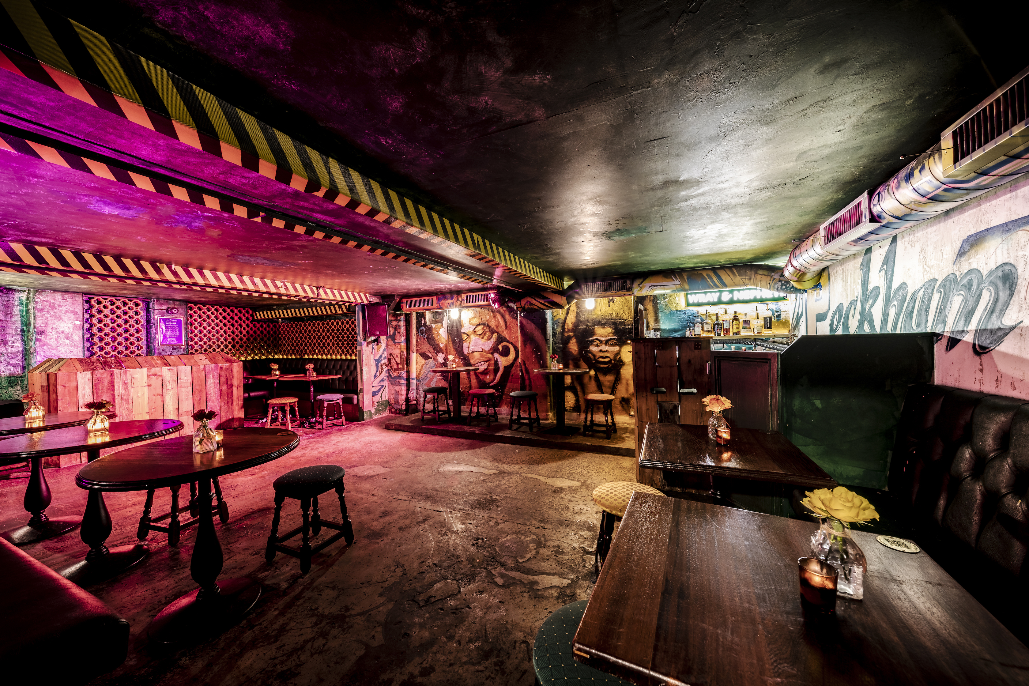 Vibrant venue at The Shrine, Prince Of Peckham for creative events and gatherings.