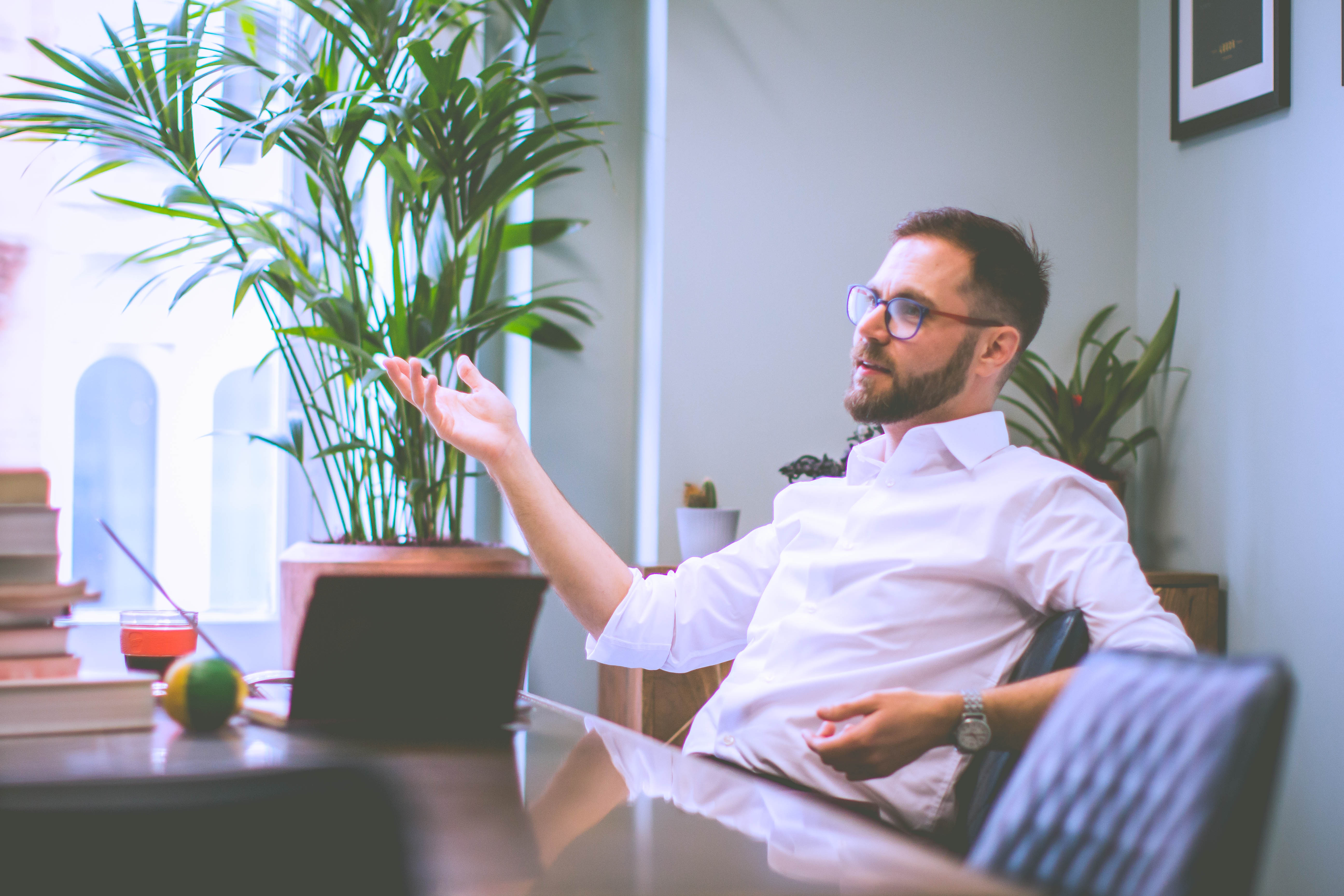 Professional in modern Kirkgate Suite meeting space, ideal for brainstorming and client meetings.