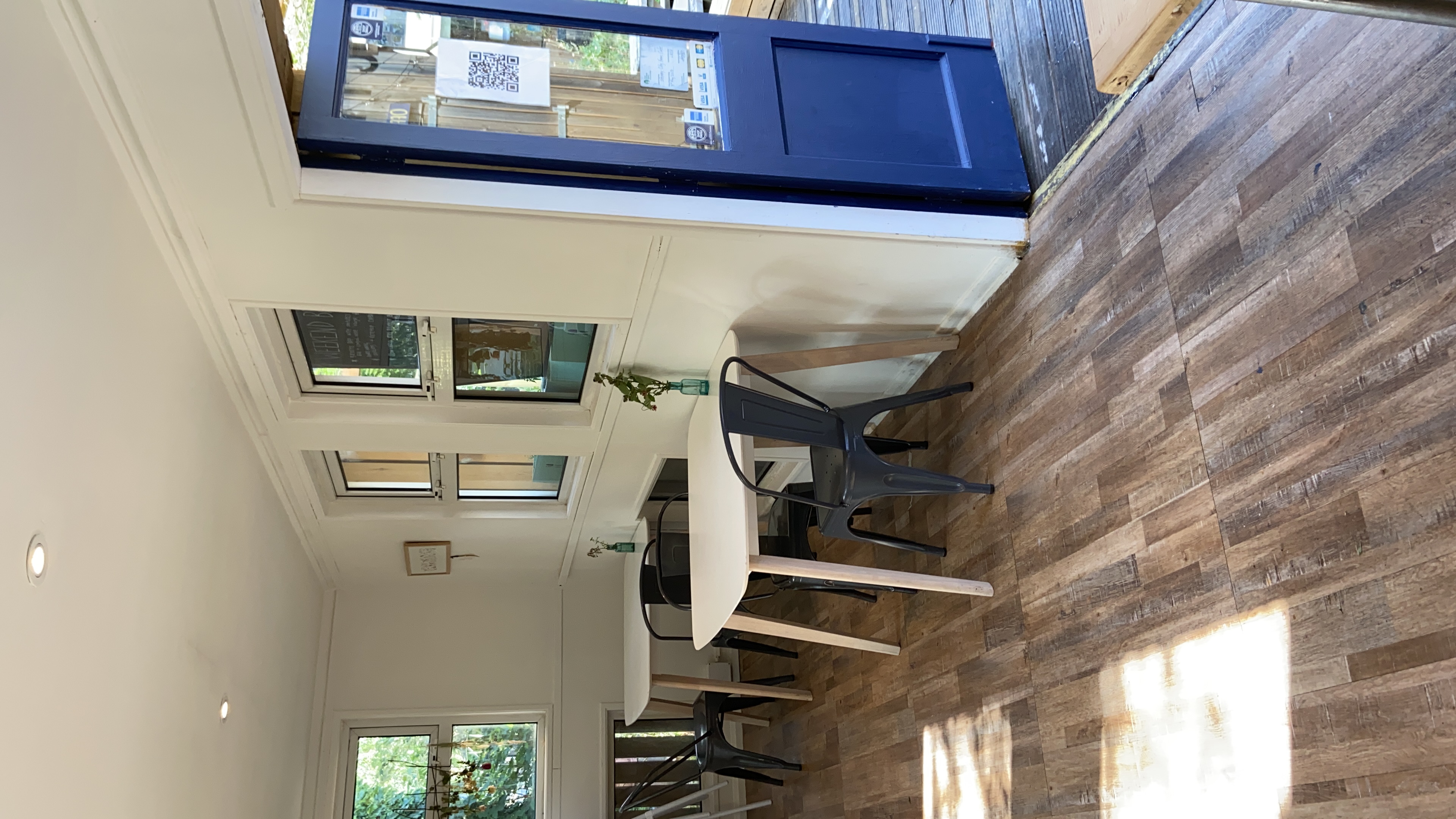 Cozy meeting space in The Allotment Kitchen, perfect for small group sessions.