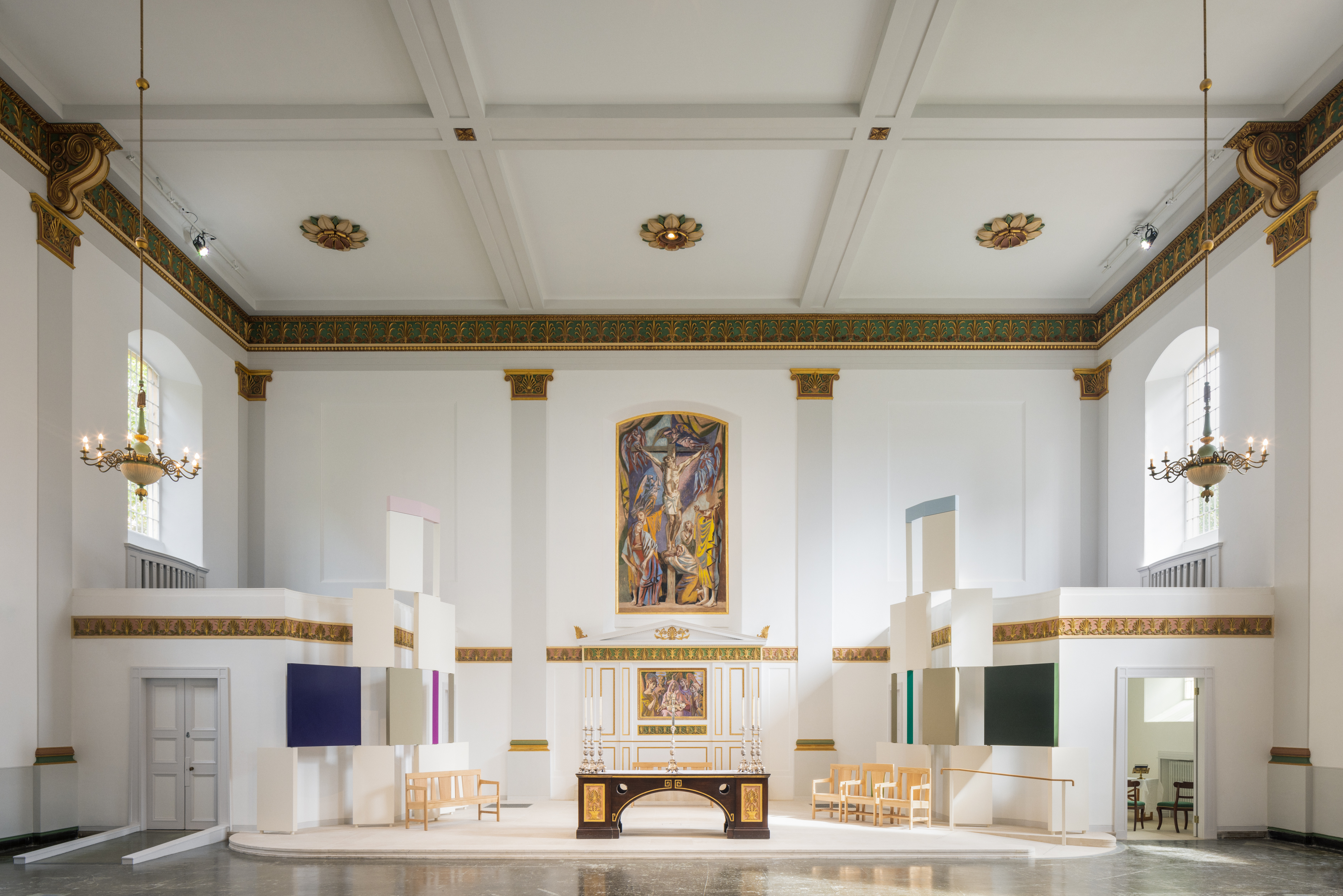 St John's Church Waterloo nave, elegant interior for meetings and events, spacious venue.