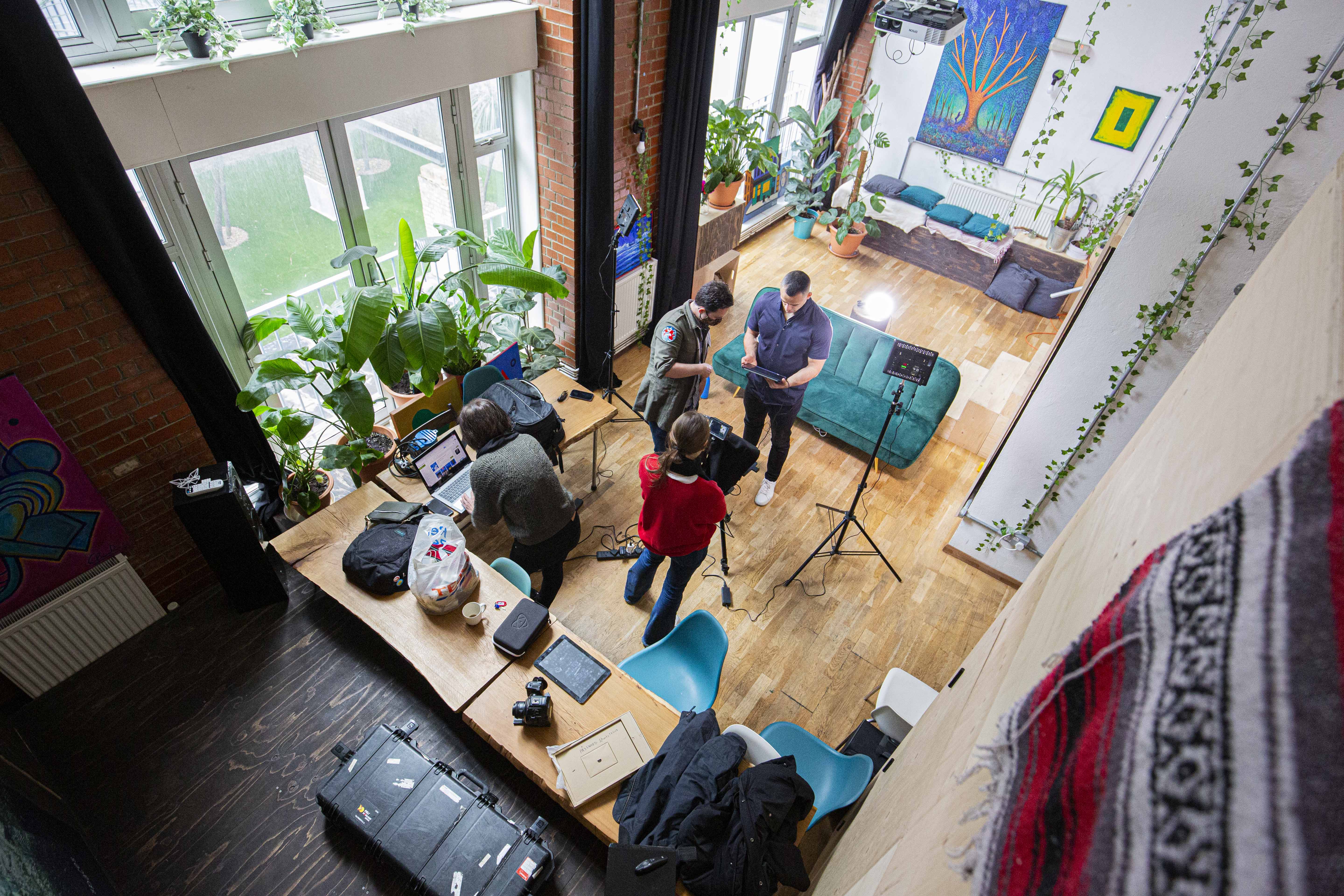Vibrant meeting space on Kingsland Road for creative events and brainstorming sessions.