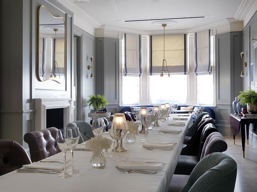 Elegant dining space in The Kensington, perfect for upscale events and private dinners.