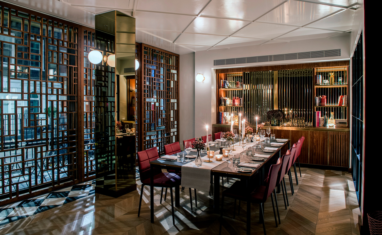 Elegant dining space at Number Six, ideal for intimate gatherings and corporate dinners.