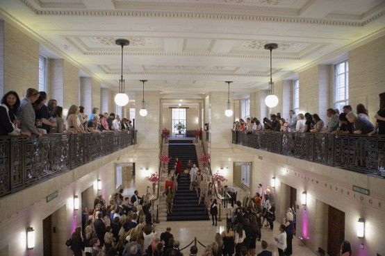 "Crush Hall at University of London, elegant venue for conferences and social gatherings."