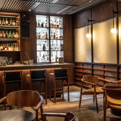 Stylish bar area at The Malt Lounge & Bar, ideal for networking events and gatherings.