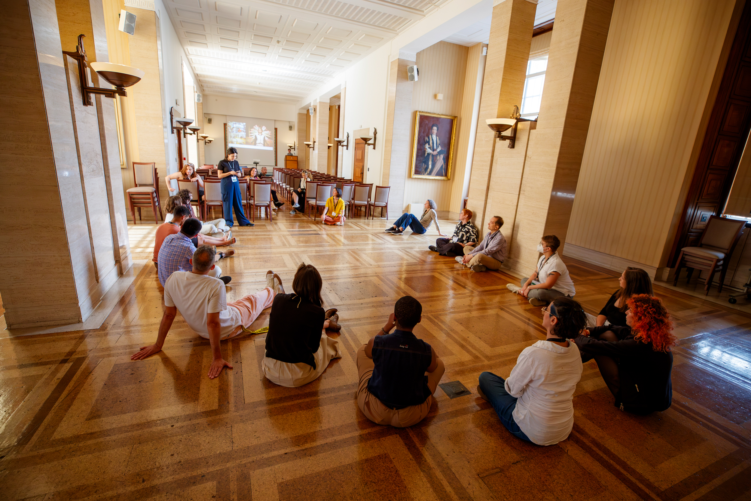 Chancellor's Hall at University of London, ideal for workshops and brainstorming sessions.