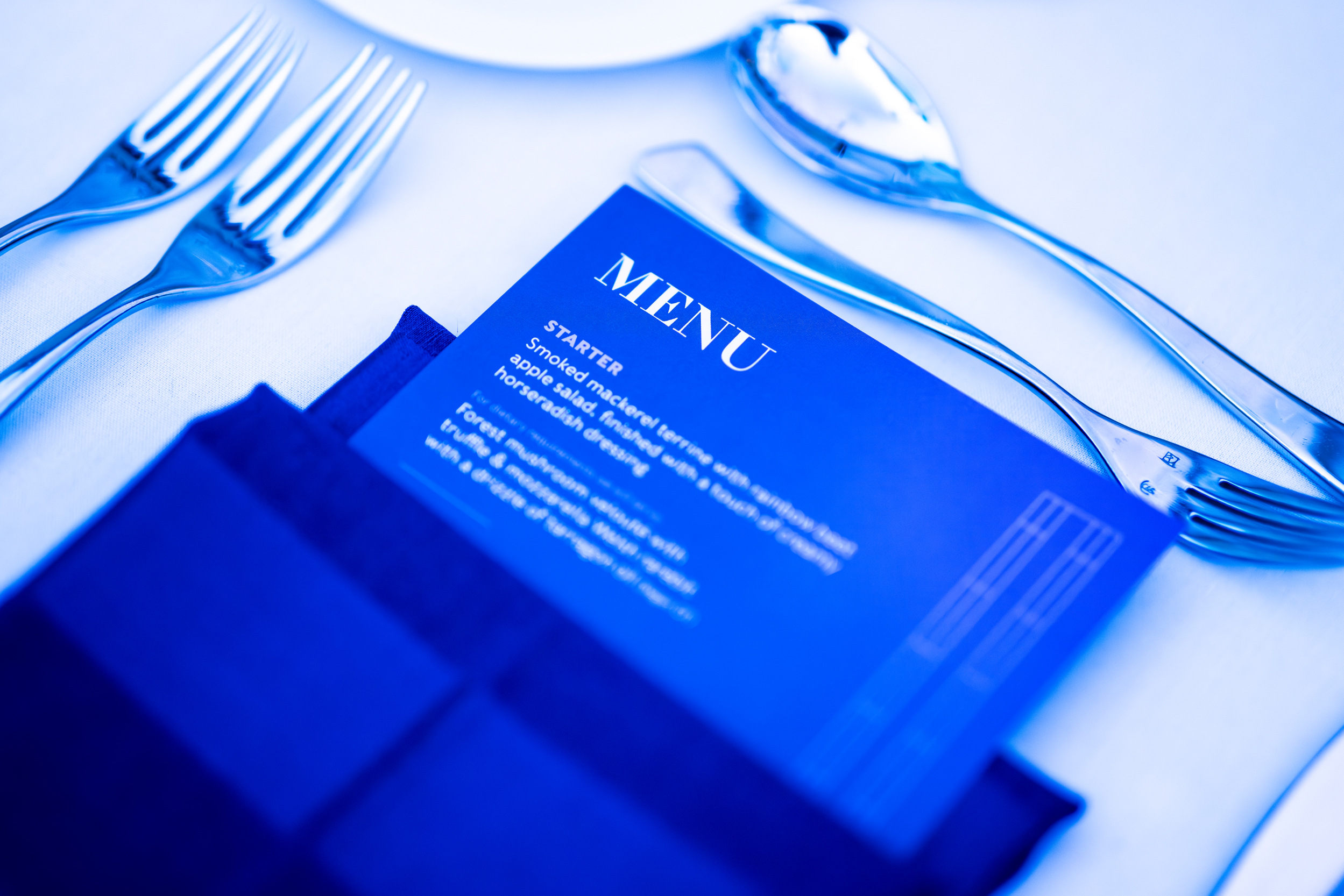 Elegant dining setup at Woburn Suite, University of London for corporate events.