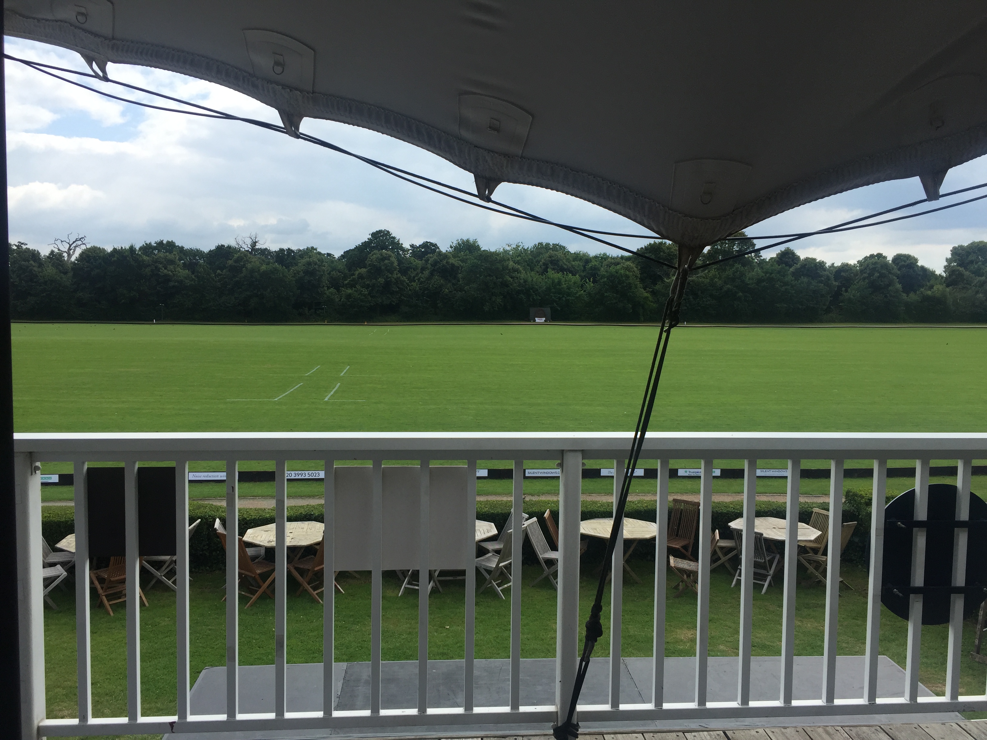 Rooftop Terrace at Ham Polo Club, spacious venue for corporate retreats and gatherings.