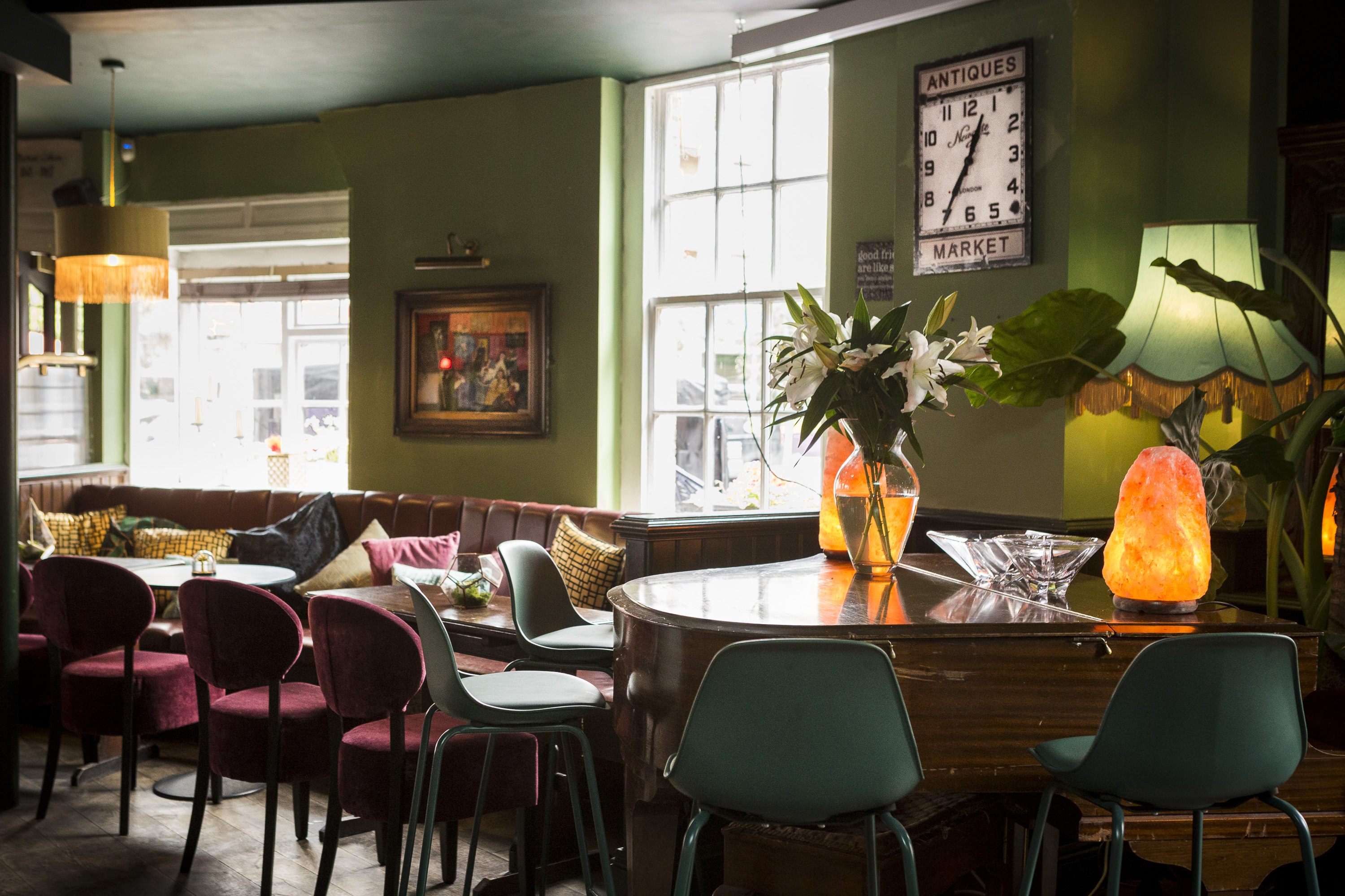 Stylish event space at Biddy Mulligan's Olympia with warm lighting for gatherings.