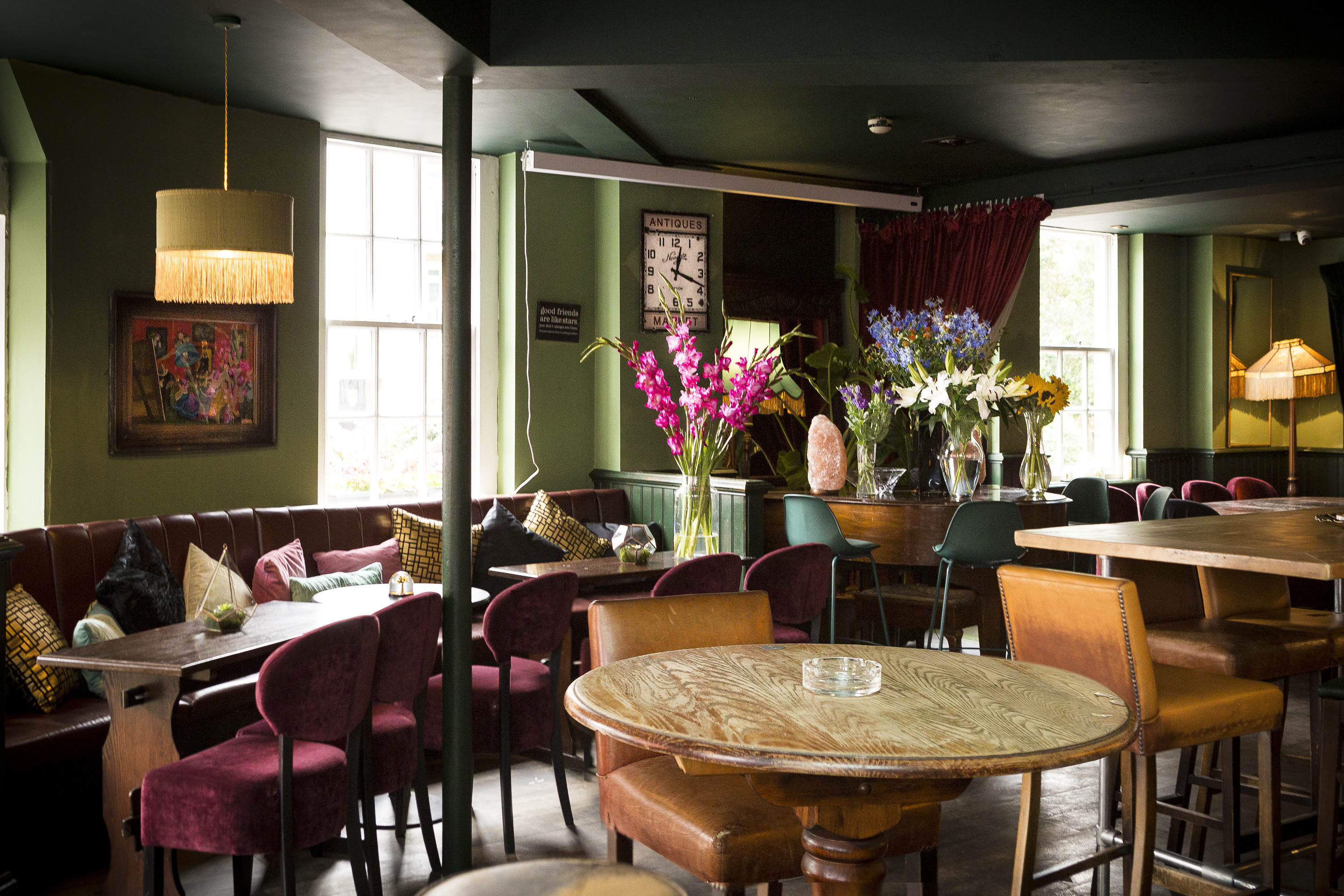 Whole Venue at Biddy Mulligan's Olympia, stylish seating, ideal for networking events.